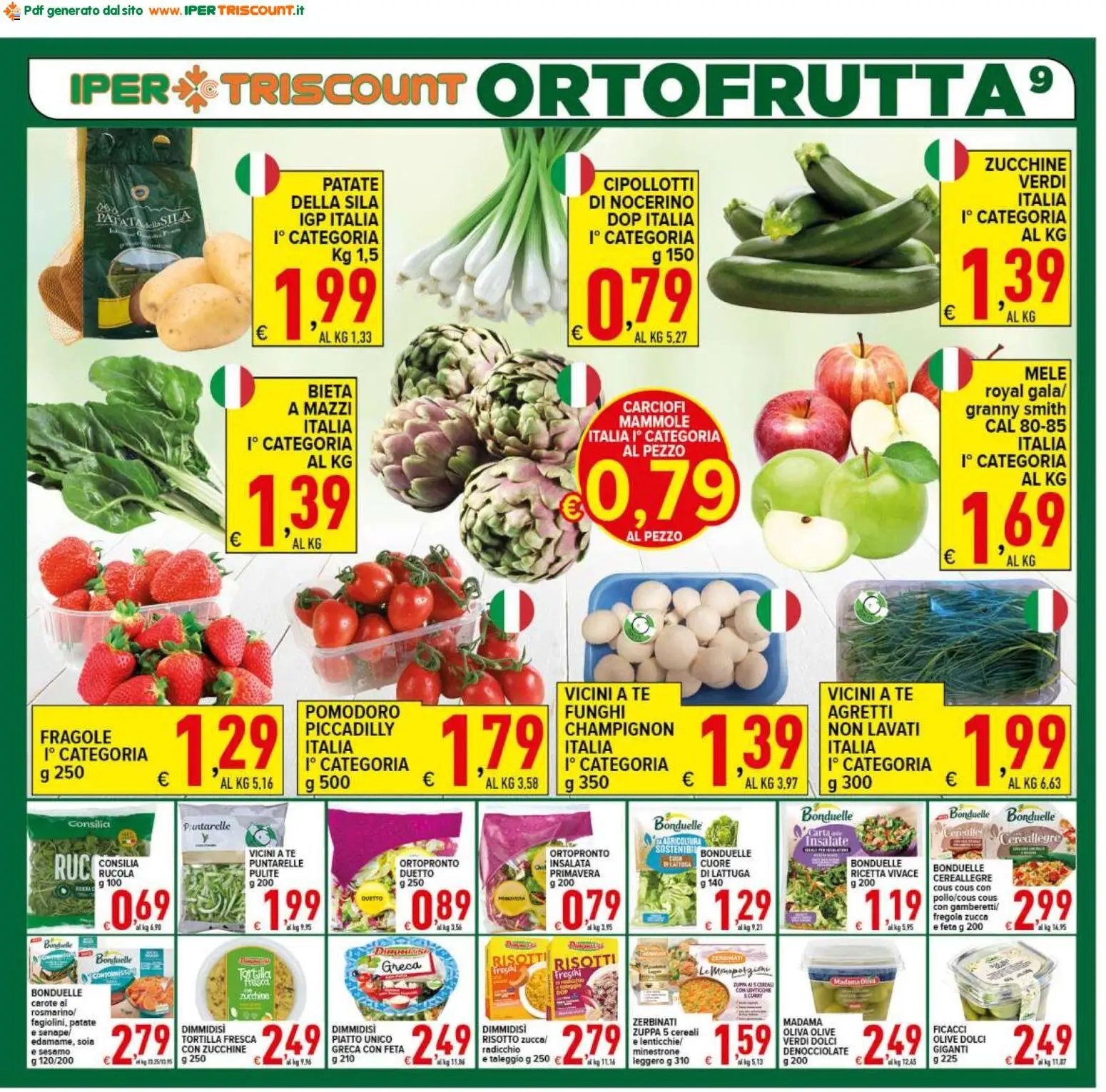 Volantino Ipertriscount del 06.03.2026 | Pagina: 9 | Prodotti: Rosmarino, Insalata, Zucchine, Feta