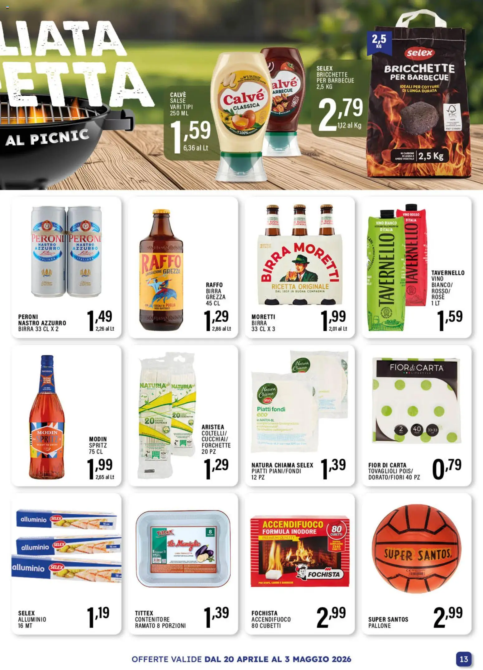 Volantino GECOP del 20.04.2026 | Pagina: 13 | Prodotti: Barbecue, Vino, Vino rosso, Vino bianco