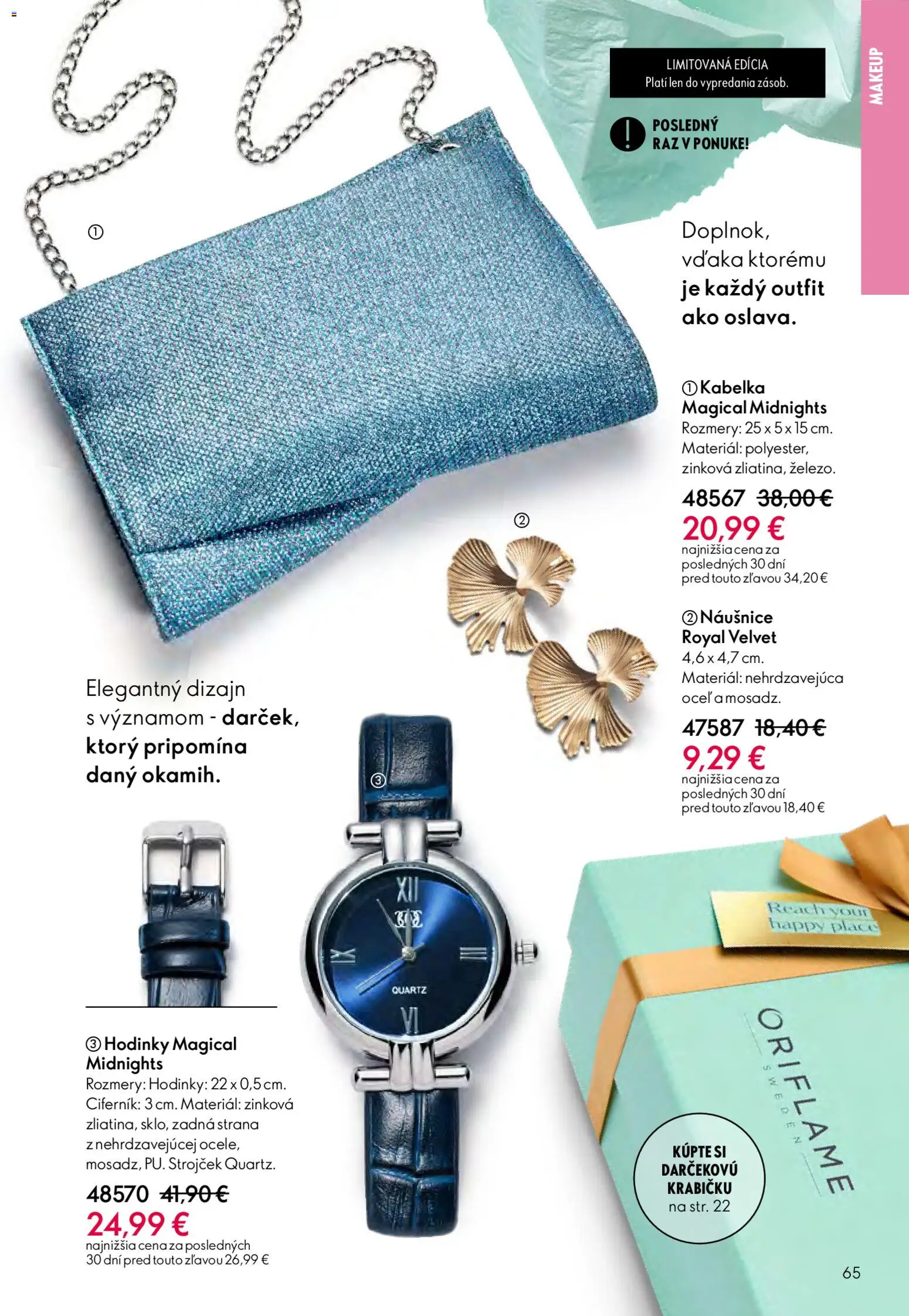 Nové Oriflame akcie – leták je platný od 11.02.2026 | Strana: 65 | Produkty: Strojček, Hodinky, Kabelka