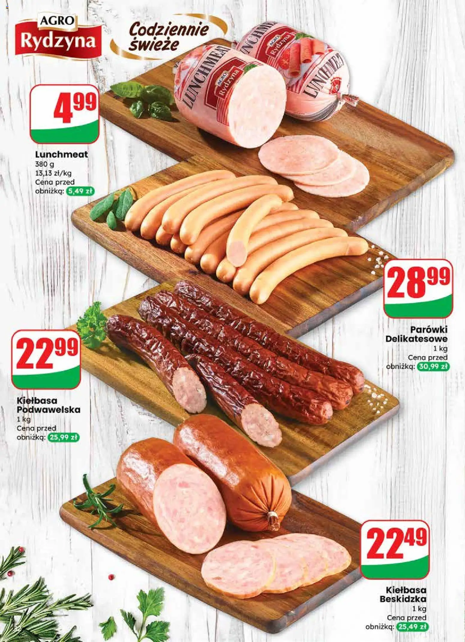 Dino Gazetka od 19.11.2025 | Strona: 32 | Produkty: Kiełbasa, Parówki, Kiełbasa podwawelska