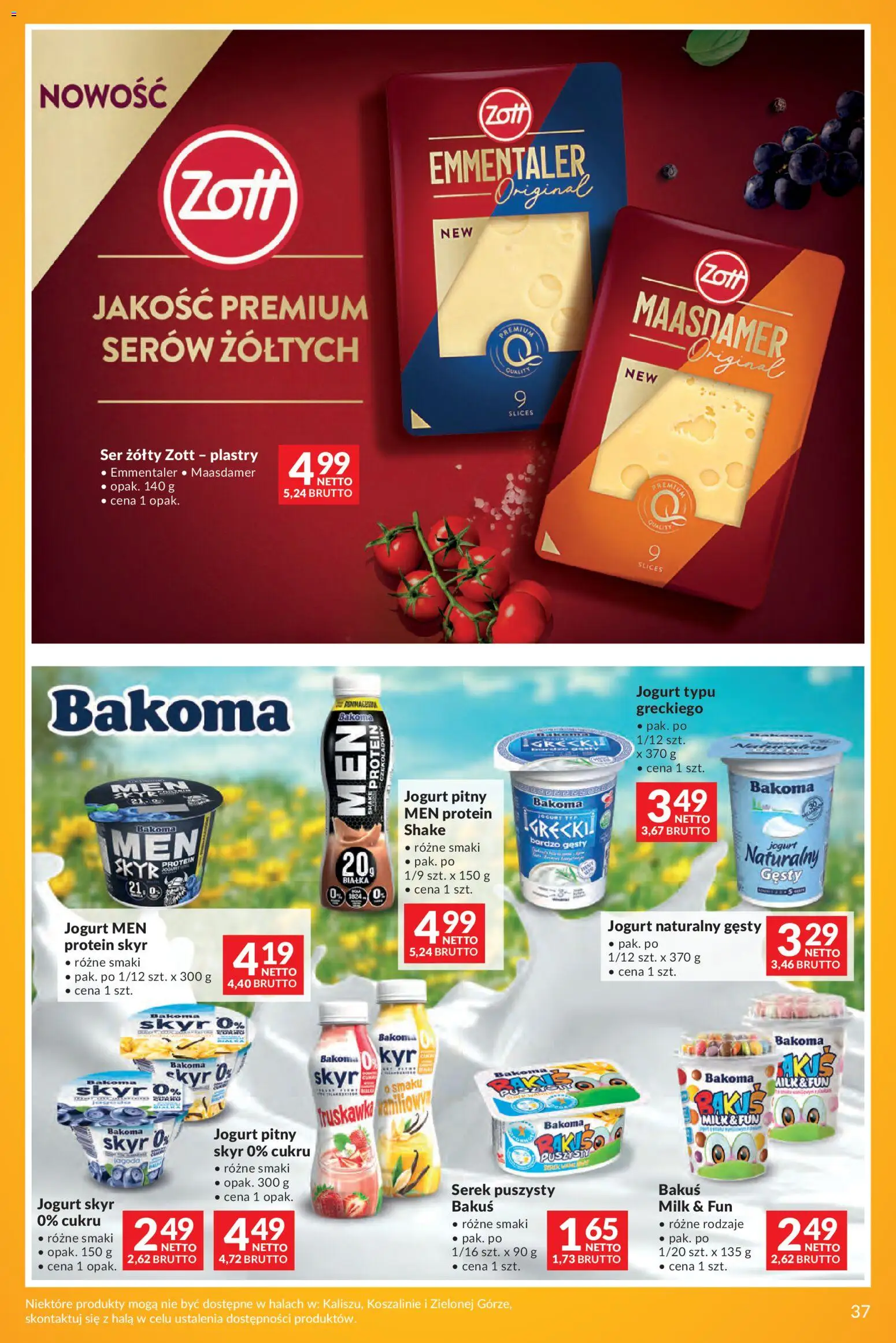 Makro gazetka - Markowe Inspiracje Maja od 28.04.2026 | Strona: 35 | Produkty: Jogurt naturalny gęsty, Jogurt pitny, Jogurt naturalny, Ser