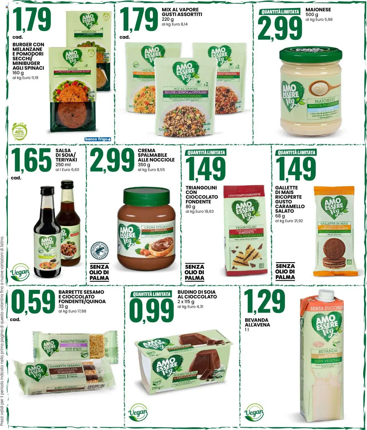 Volantino Eurospin del 19.06.2025 | Pagina: 9 | Prodotti: Cioccolato, Olio, Quinoa, Bulgur