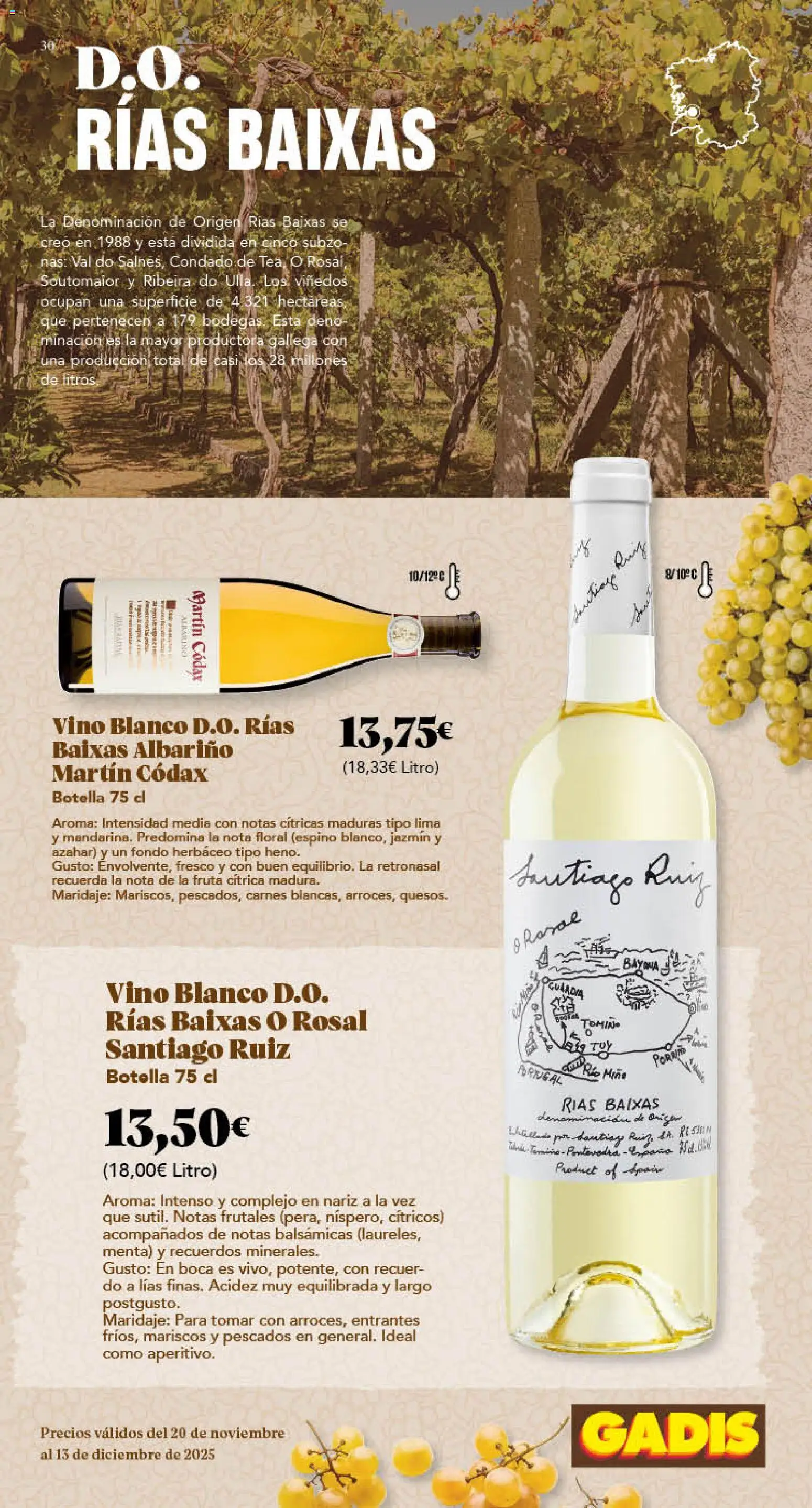 Gadis - folleto │ válido desde el 20.11.2025 | Página: 30 | Productos: Lima, Vino