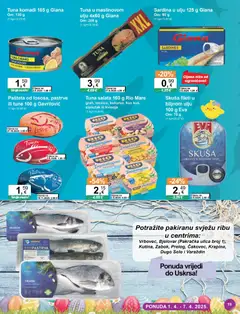 Katalog KTC - Pregled kataloga iz trgovine KTC, vrijedi od 01.04.2026 | Stranica: 19 | Proizvodi: Brancin, Salata, Tuna, Slanutak
