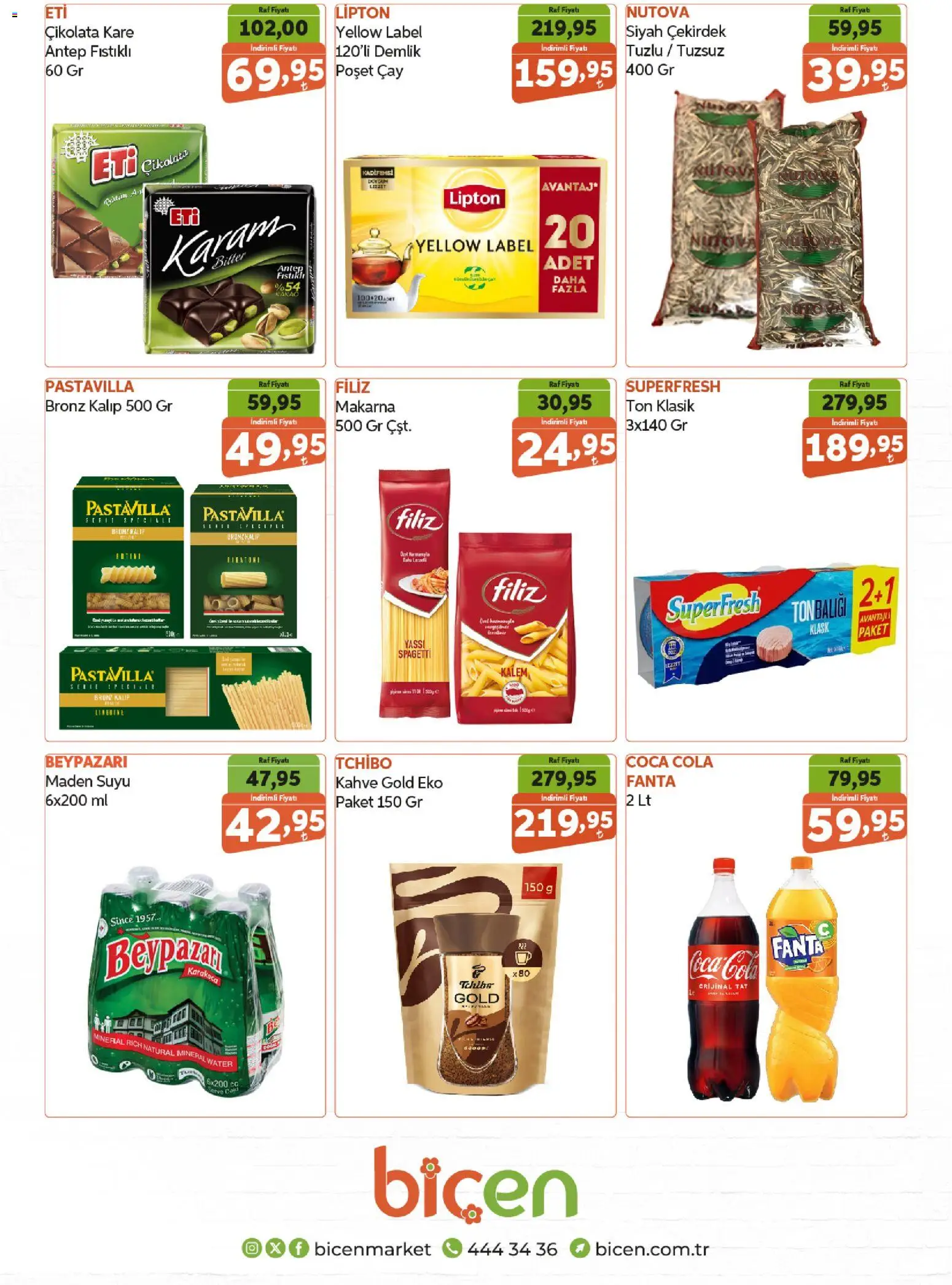 Biçen Market Katalog - 29.01.2026 tarihinden itibaren geçerlidir | Sayfa: 5 | Ürünler: Raf, Çay, Demlik, Fanta