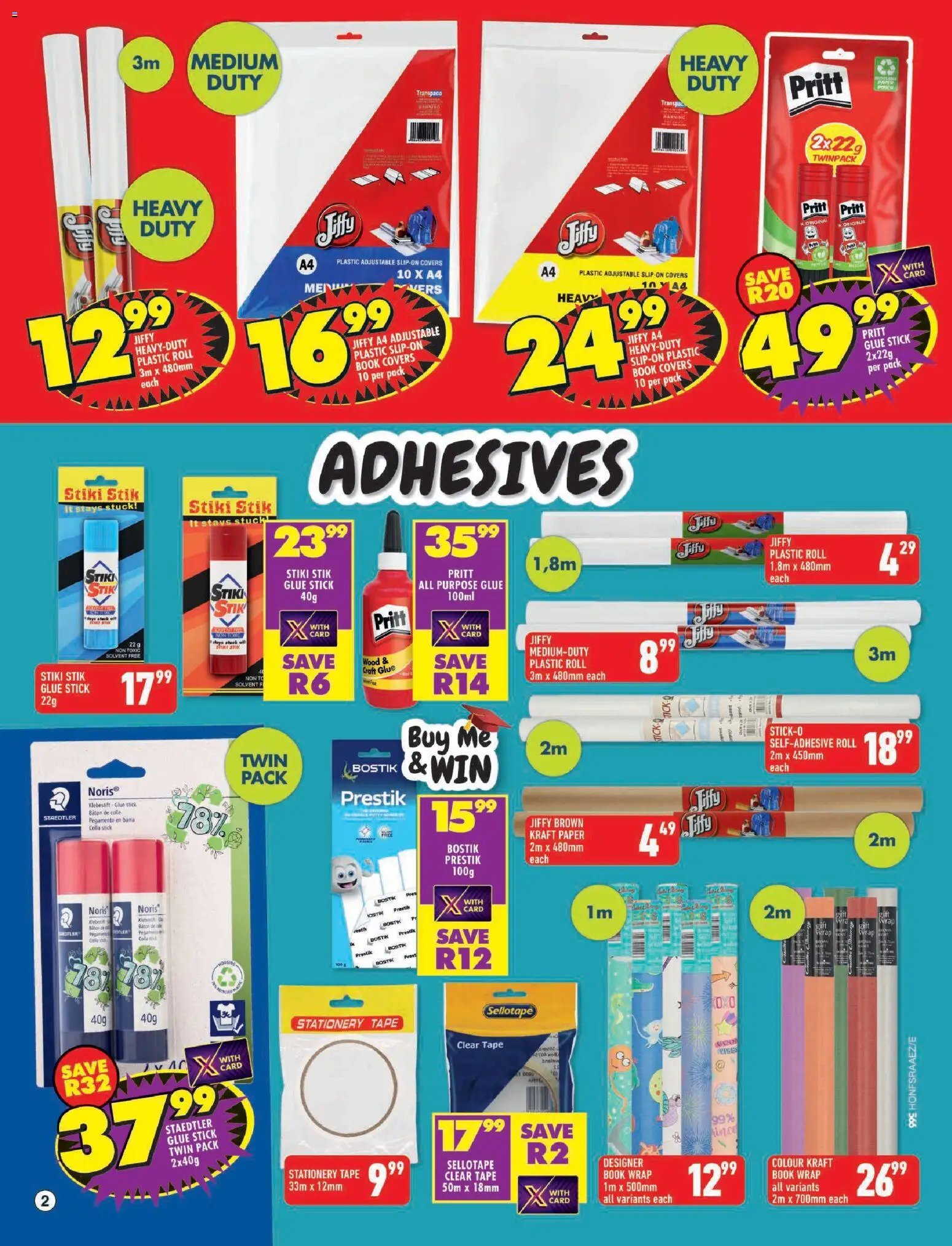 New Shoprite catalogue – valid from 29.12.2025 | Page: 2 | Products: Paper, Tape