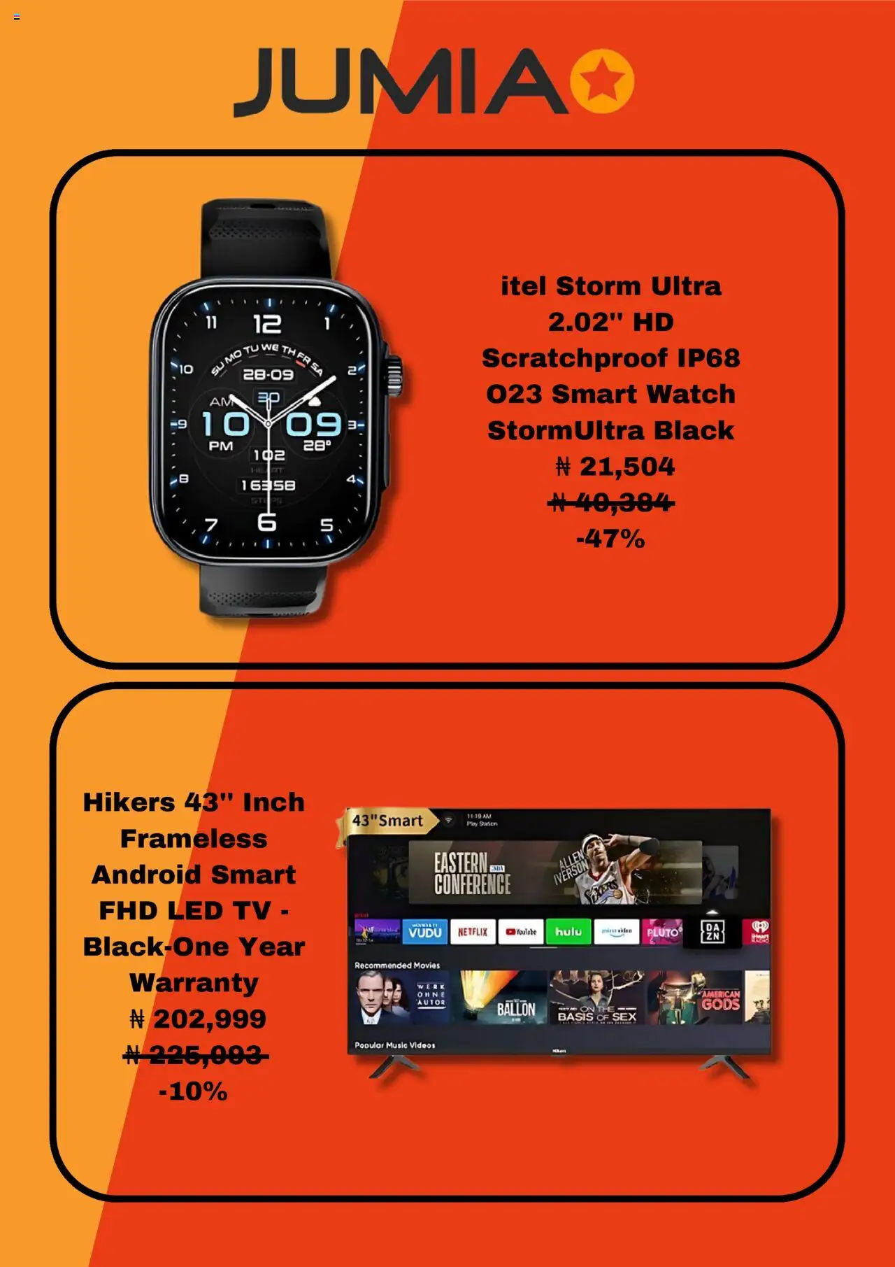 Jumia Catalogue valid from 01.08.2025 | Page: 3 | Products: Tv, Watch