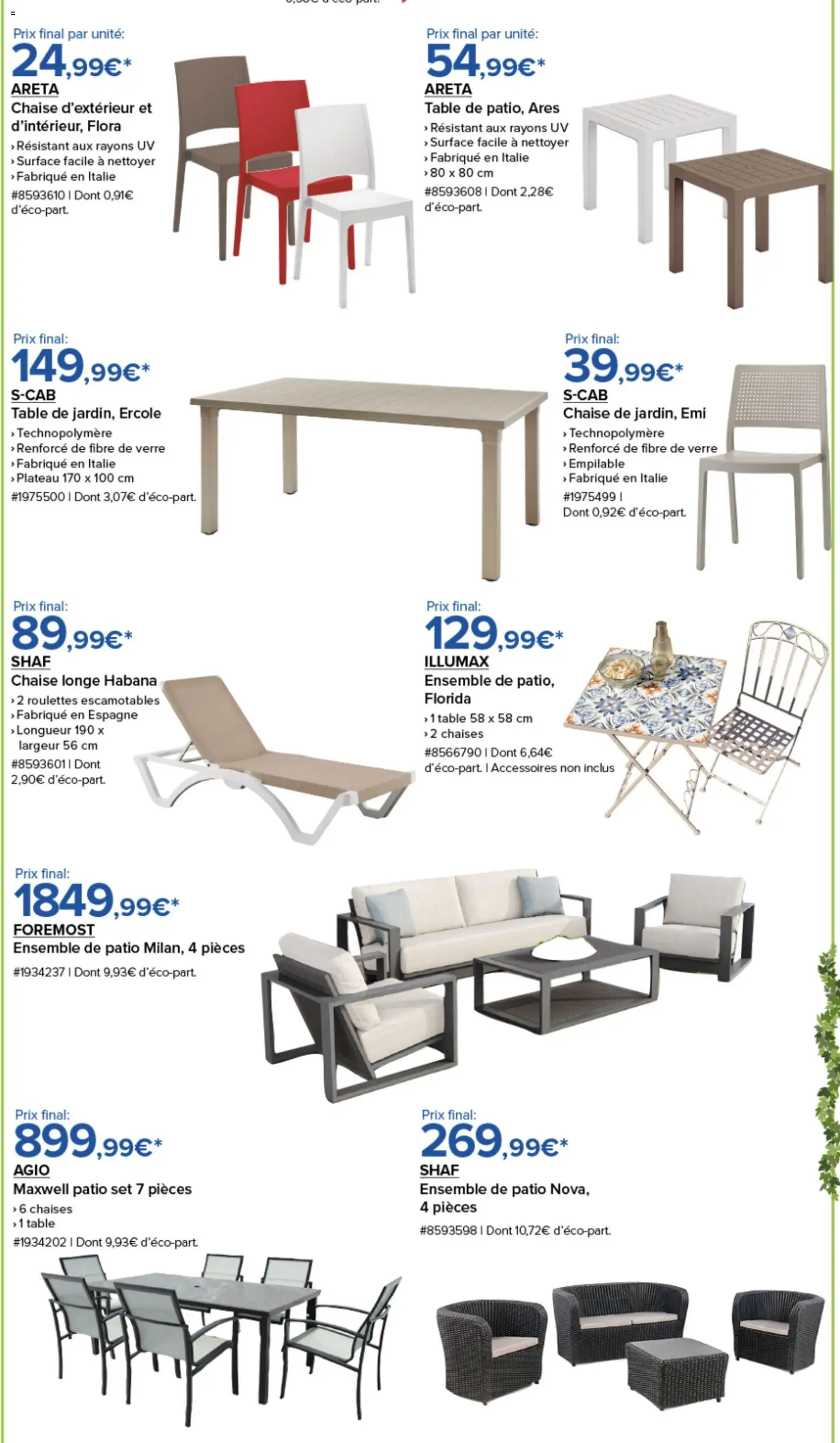 {H1} | Page: 3 | Produits: Table, Chaise