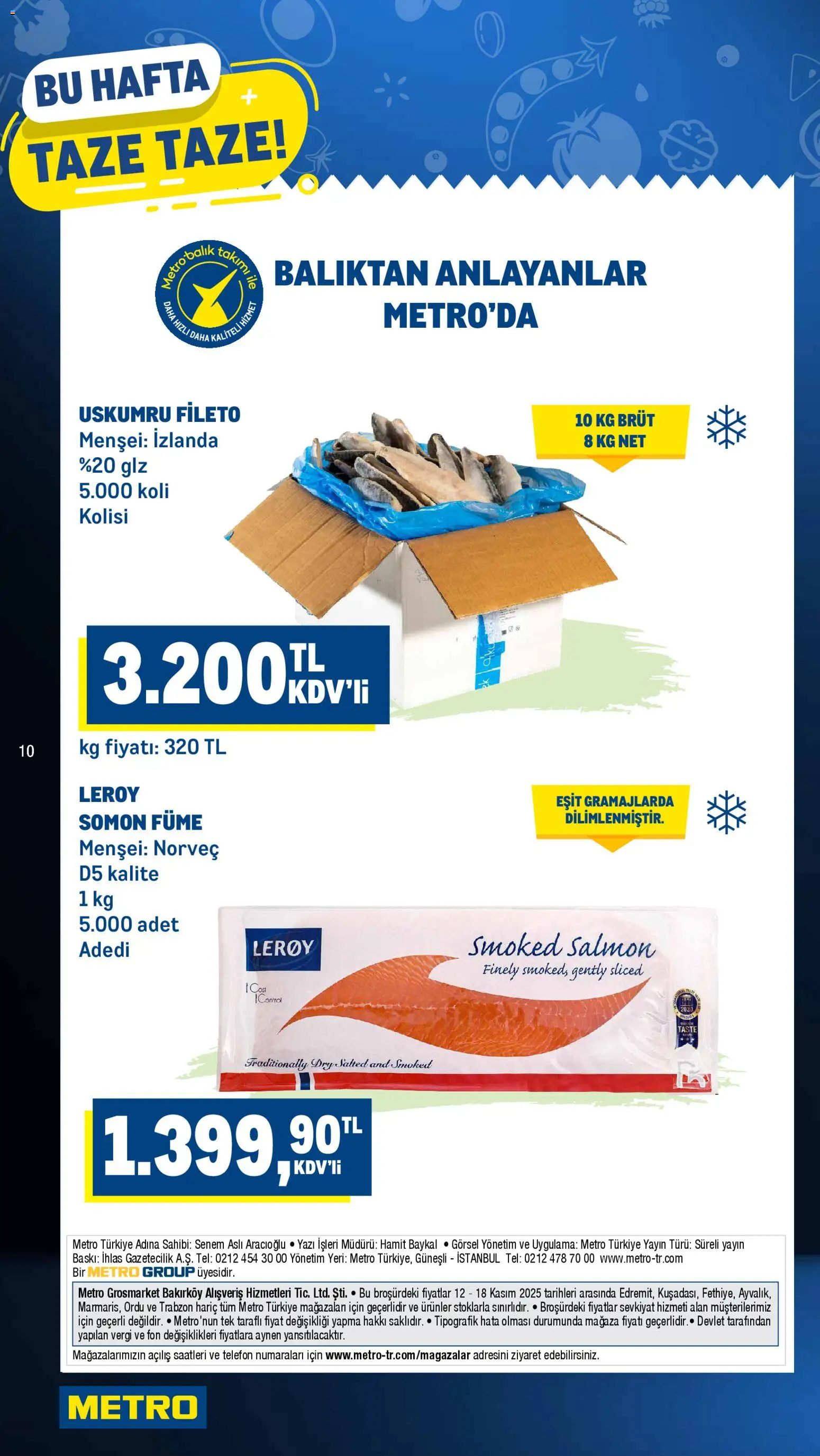 Metro Katalog - 12.11.2025 tarihinden itibaren geçerlidir | Sayfa: 10 | Ürünler: Baskı, Telefon, Somon