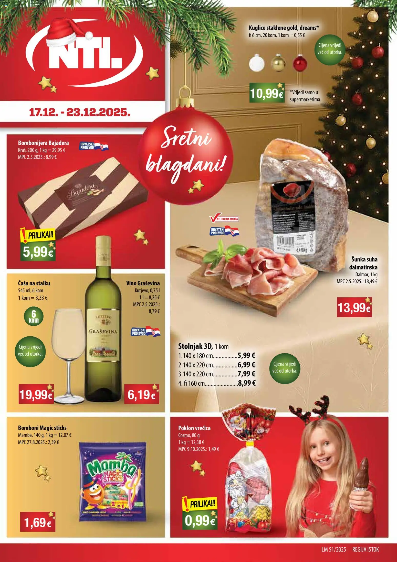 NTL katalog | vrijedi od 17.12.2025 | Stranica: 1 | Proizvodi: Vino, Bomboni, Bombonijera, Poklon vrećica