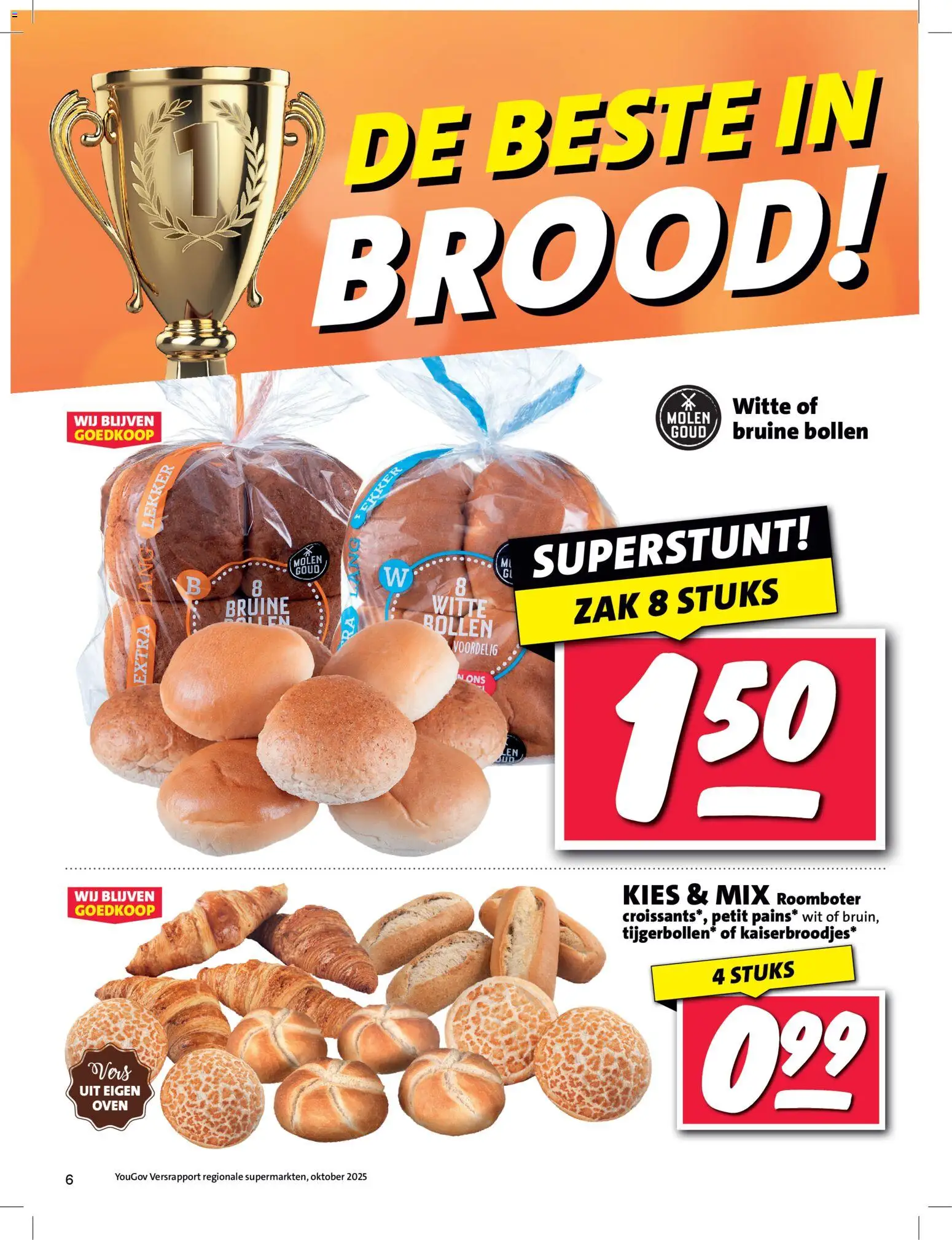 {H1} | Pagina: 6 | Producten: Brood, Roomboter, Zak, Oven