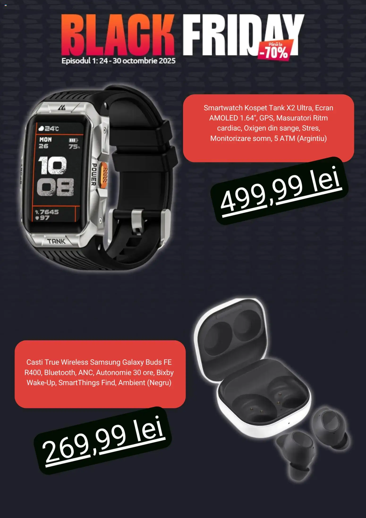 Noul catalog evoMag – valabil de la 24.10.2025 | Pagină: 3 | Produse: Căști, Smartwatch