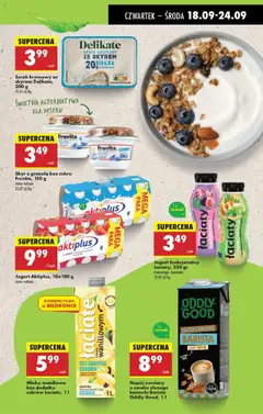 Biedronka gazetka - Oferta w tym tygodniu od 18.09.2025 | Strona: 43 | Produkty: Serek, Granola, Mleko, Skyr