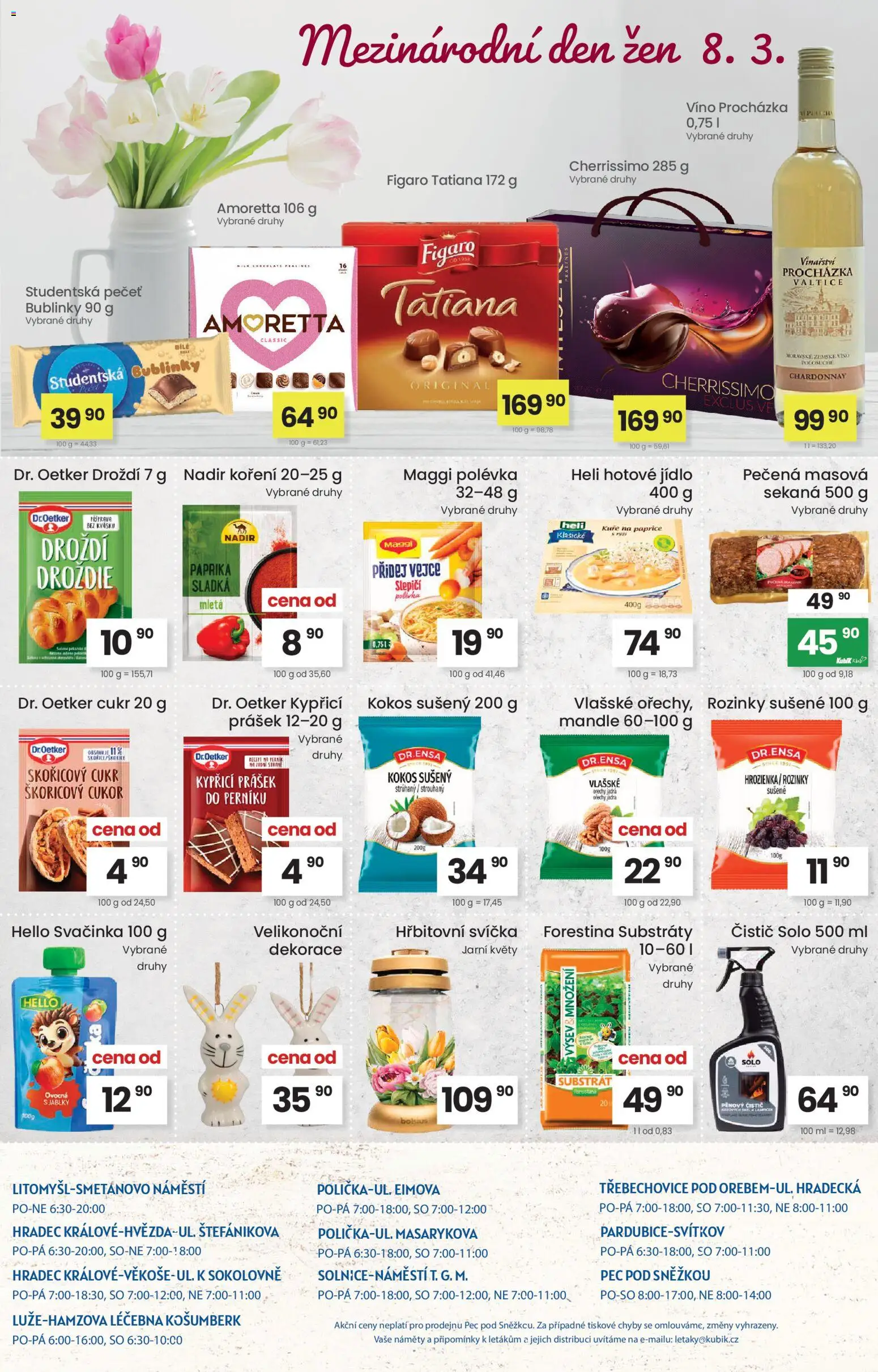 Kubík leták od 03.03.2026 | Strana: 4 | Produkty: Víno, Svíčka, Kuře, Dekorace