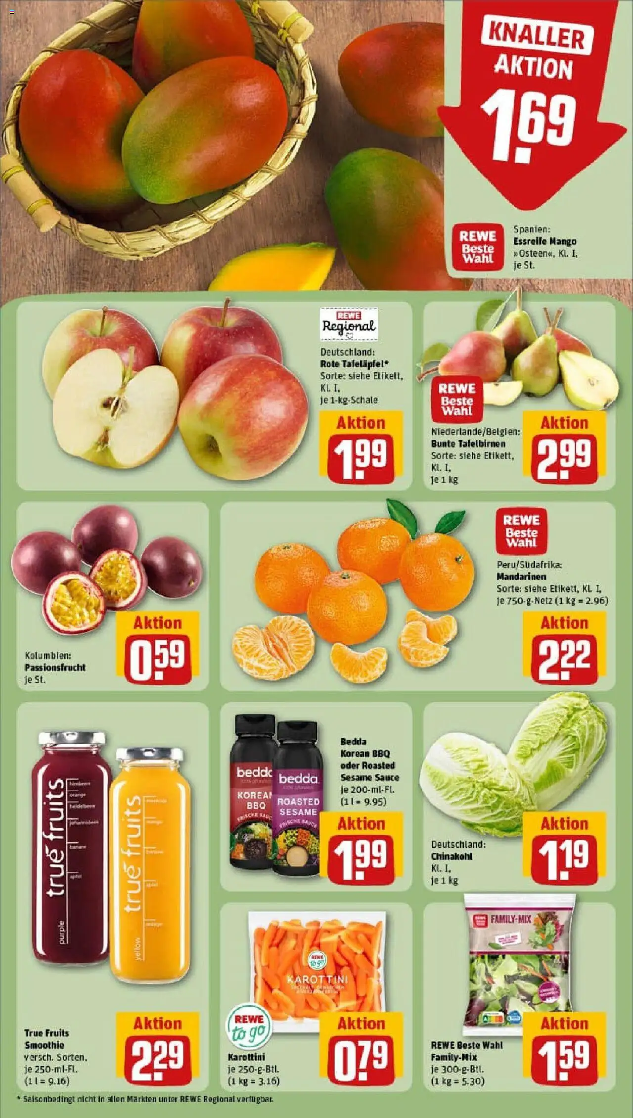 Rewe prospekt Suhl	 – gültig ab 06.10.2025 | Seite: 6 | Produkte: Mandarinen, Mango, Chinakohl