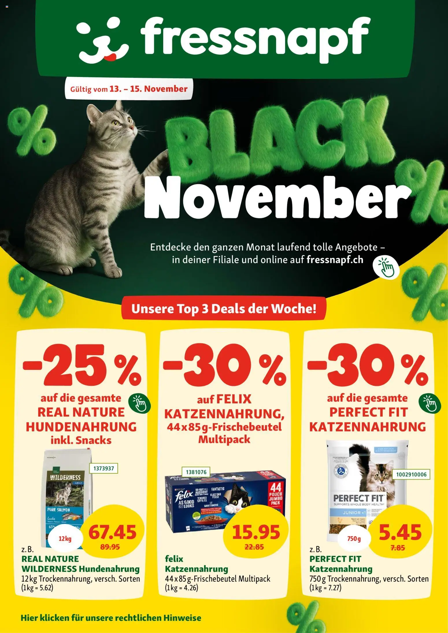 Fressnapf - Black Friday – gültig ab 13.11.2025 | Seite: 1 | Produkte: Top