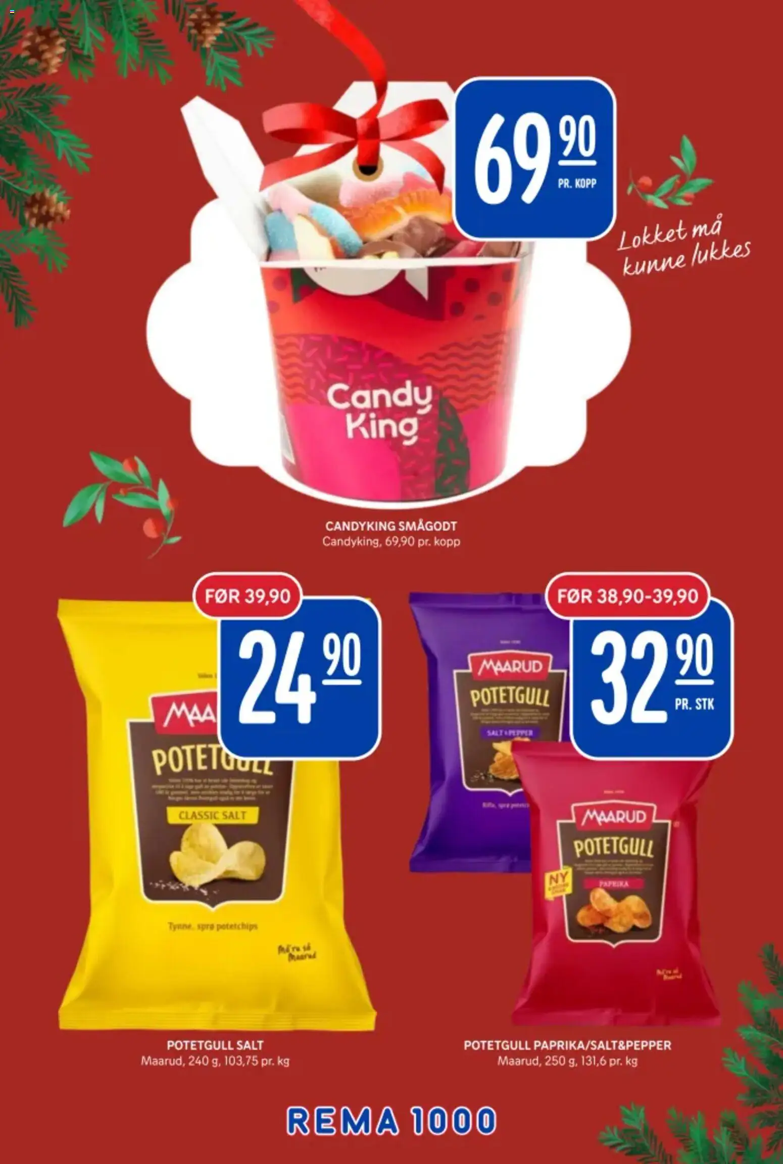 {H1} | Side: 27 | Produkter: Potetgull, Smågodt