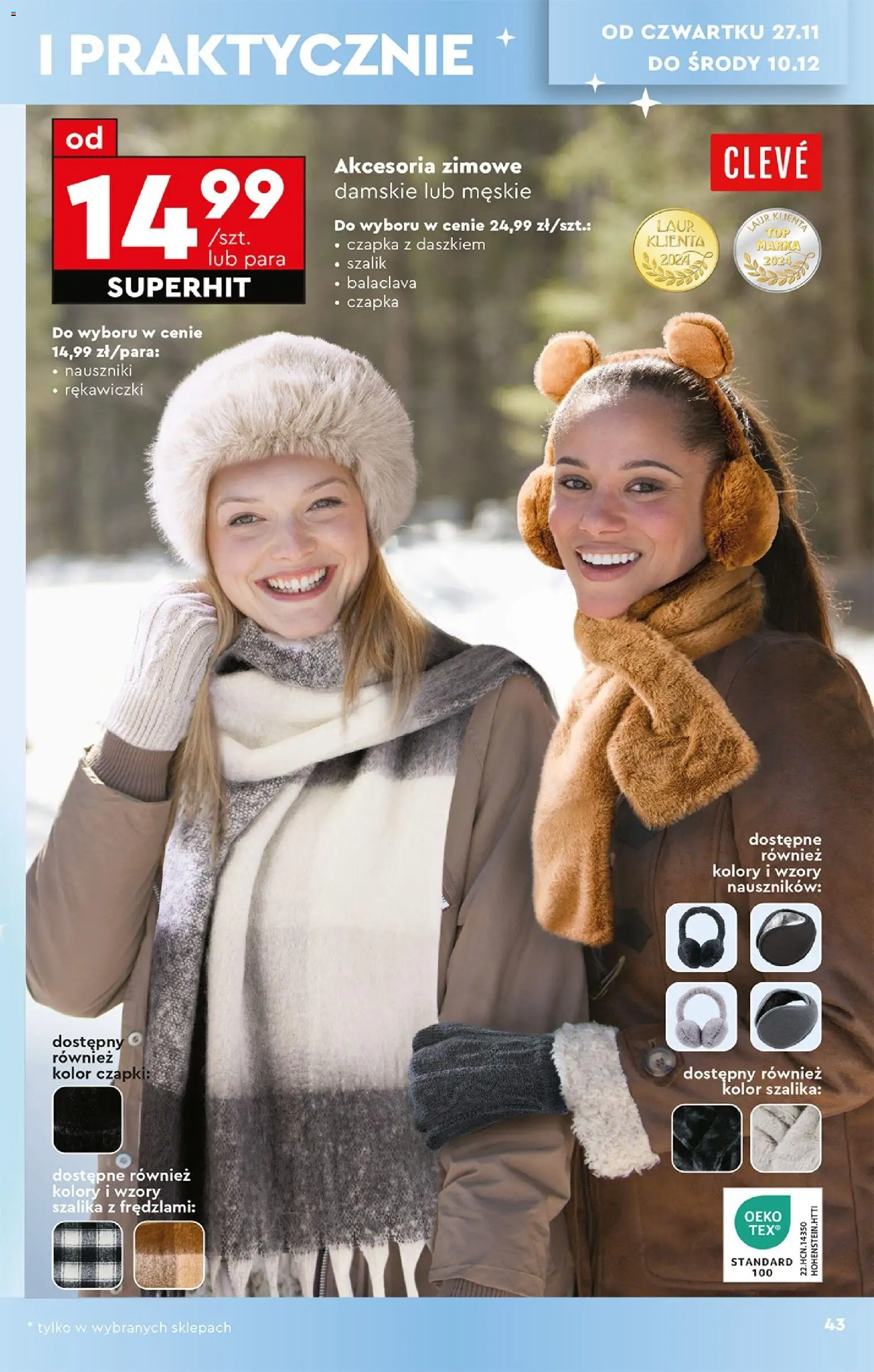 Biedronka Black Friday od 24.11.2025 | Strona: 45 | Produkty: Szalik, Czapka, Rękawiczki