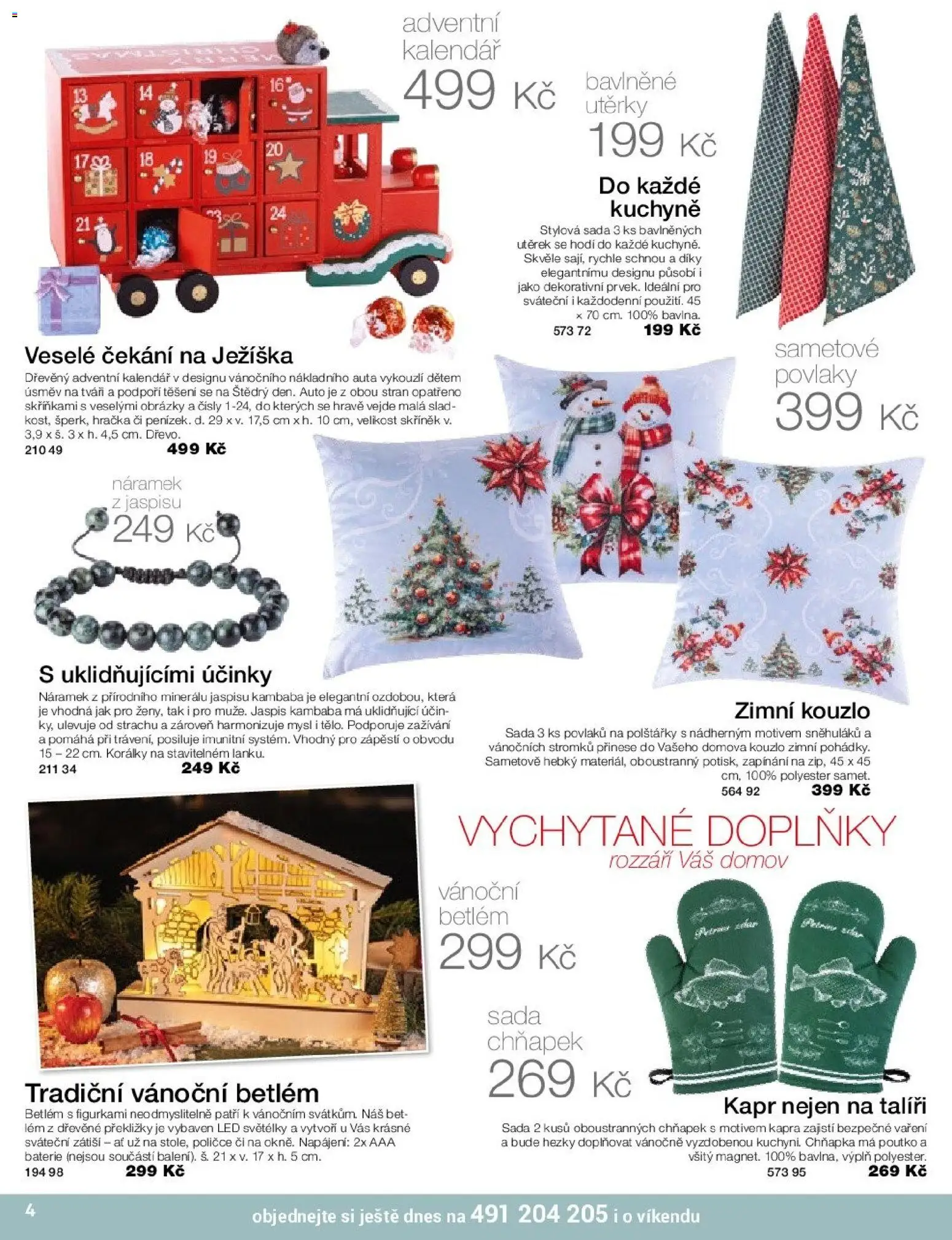 Decodoma katalog od 10.11.2025 | Strana: 4 | Produkty: Korálky, Kalendář, Baterie, Kapr