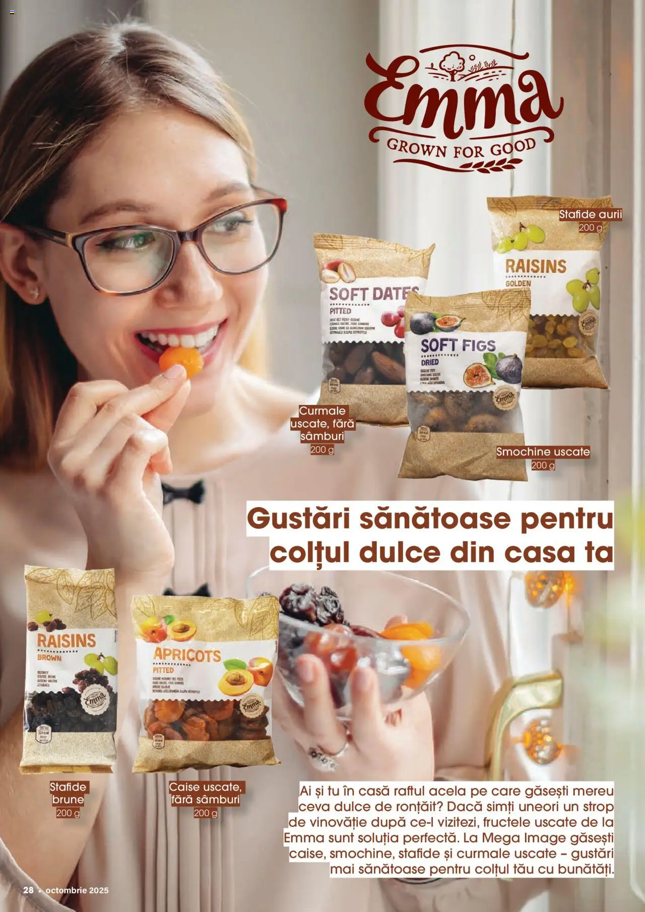 Noul catalog Mega Image – valabil de la 02.10.2025 | Pagină: 28 | Produse: Stafide, Ahtapot