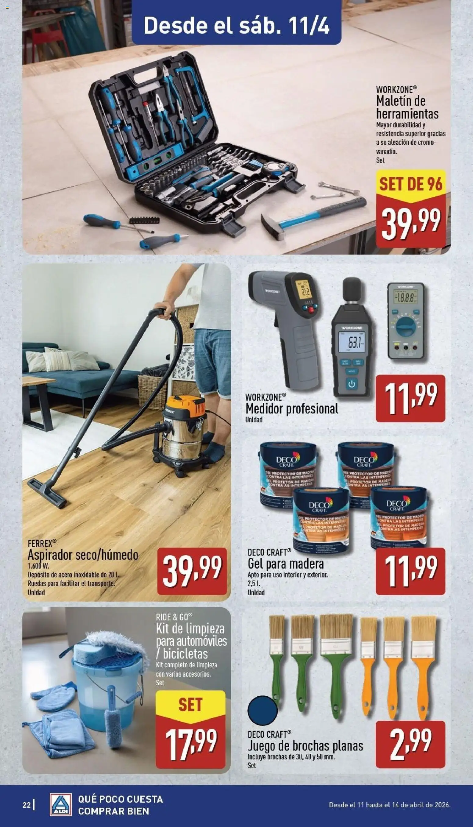 Aldi folleto Península │ válido desde el 06.04.2026 | Página: 22 | Productos: Aspirador