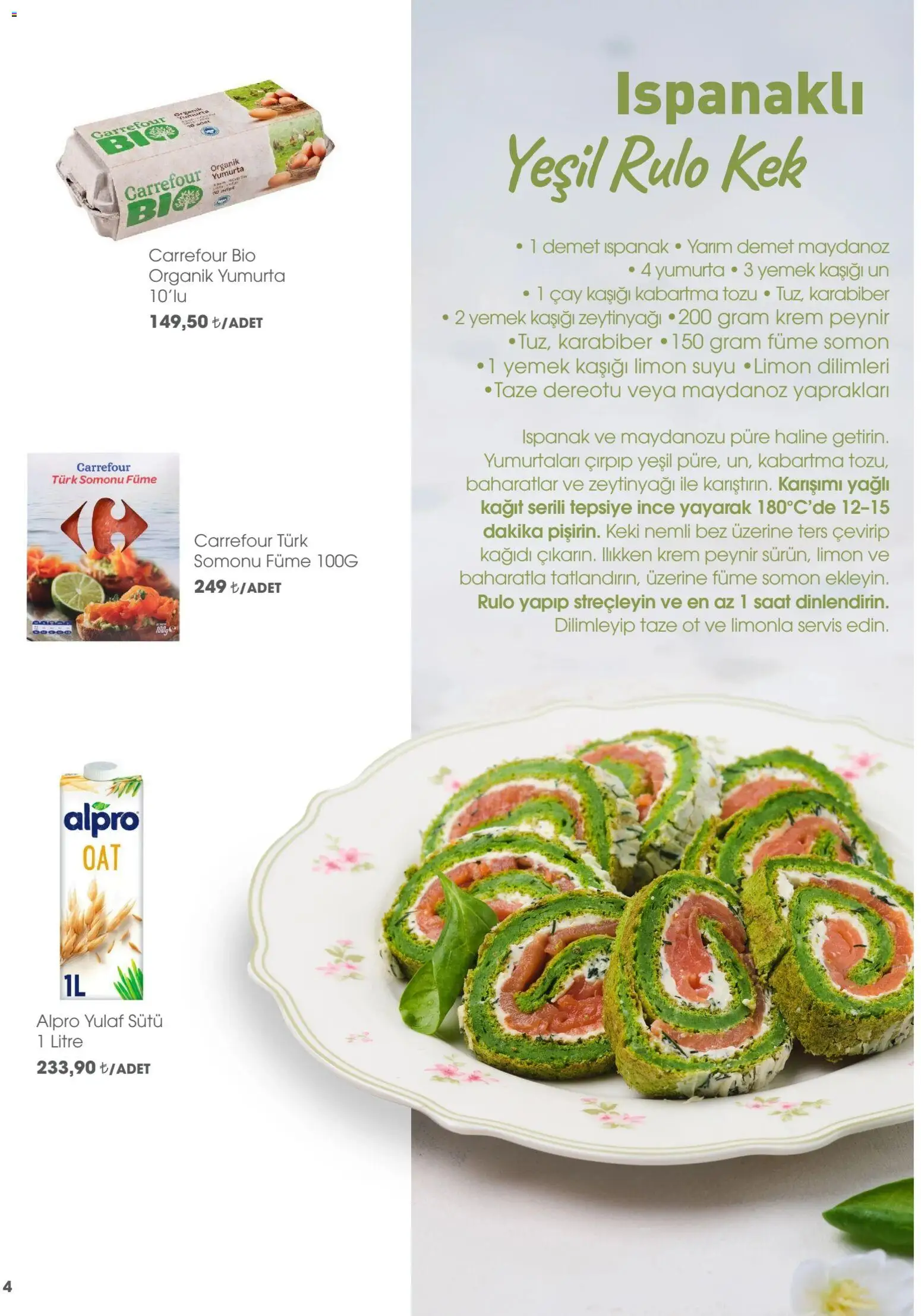 CarrefourSA - Katalog Gurme - 01.04.2026 tarihinden itibaren geçerlidir | Sayfa: 4 | Ürünler: Krem, Peynir, Limon, Dereotu