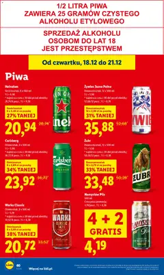 Pogląd oferty "Warka Classic, Ośmiosztuk, 8 x 500 ml" - ważna od 18.12.2025 | Strona: 62