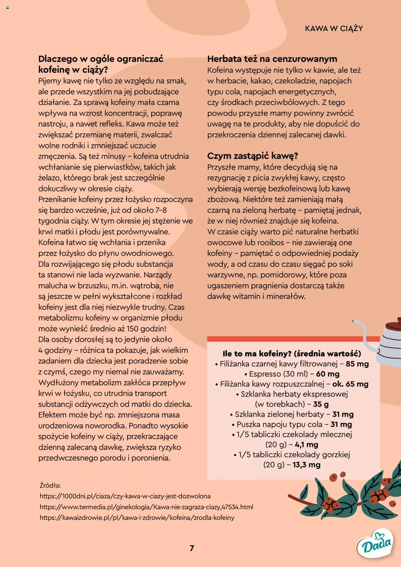 Biedronka gazetka - Dada & Rodzina Nr 10 od 12.09.2024 | Strona: 7 | Produkty: Szklanka, Soki, Kawa, Herbata