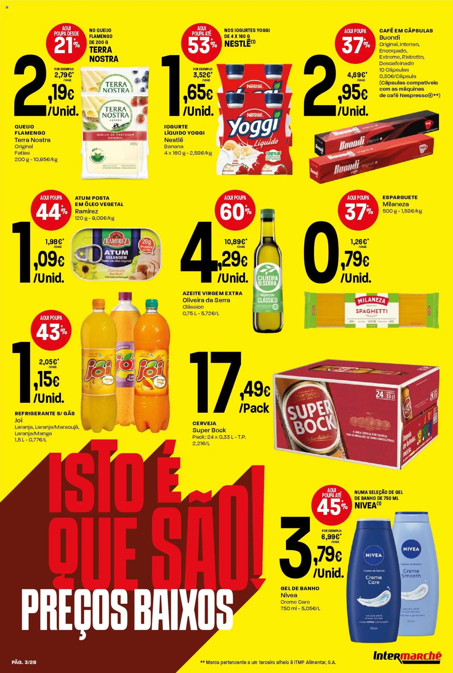 Intermarché folheto │ válido de 05.03.2026 | Página: 2 | Produtos: Banana, Iogurtes, Iogurte, Creme