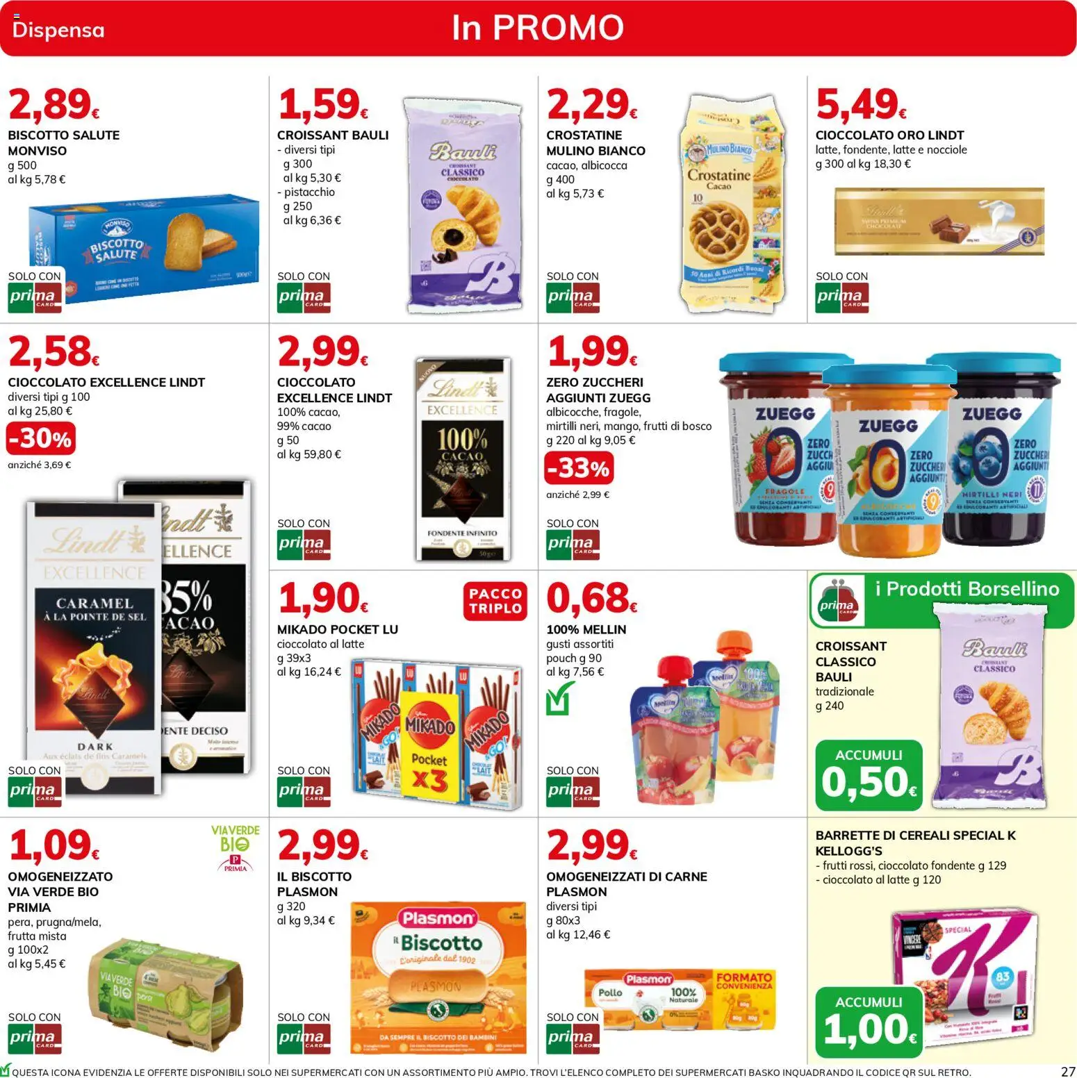 Volantino Basko del 09.12.2025 | Pagina: 27 | Prodotti: Cereali, Nocciole, Mirtilli, Croissant