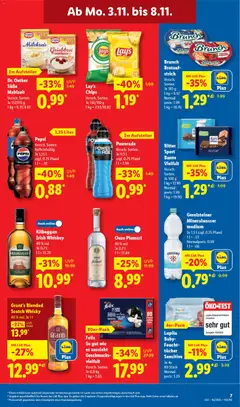 Lidl Prospekt Heppenheim ab 03.11.2025 gültig | Seite: 13 | Produkte: Whisky, Mineralwasser, Ouzo plomari, Gerolsteiner
