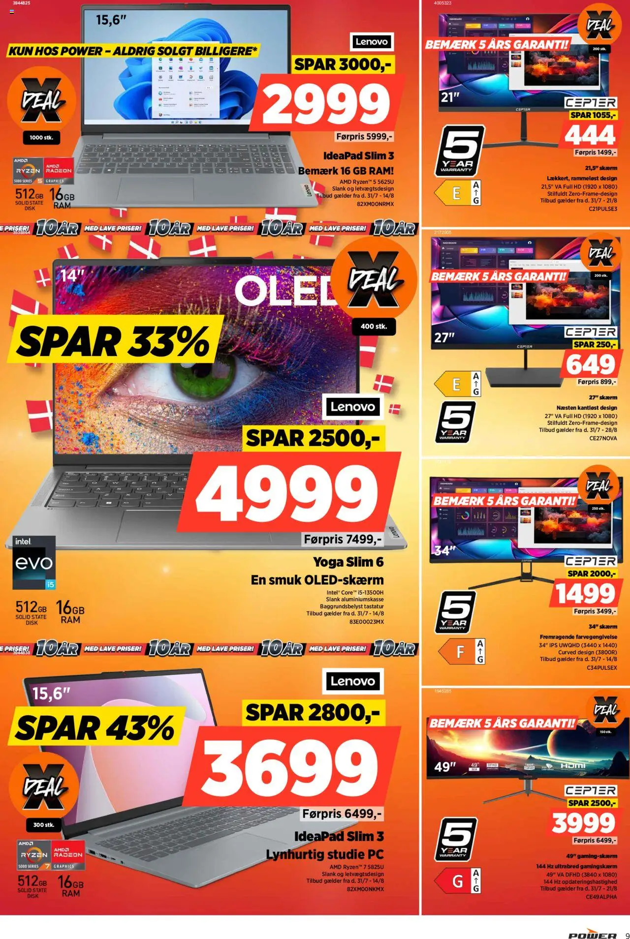 Power Tilbudsavis gyldig fra 31.07.2025 | Side: 9 | Produkter: RAM, Disk, PC, Tastatur