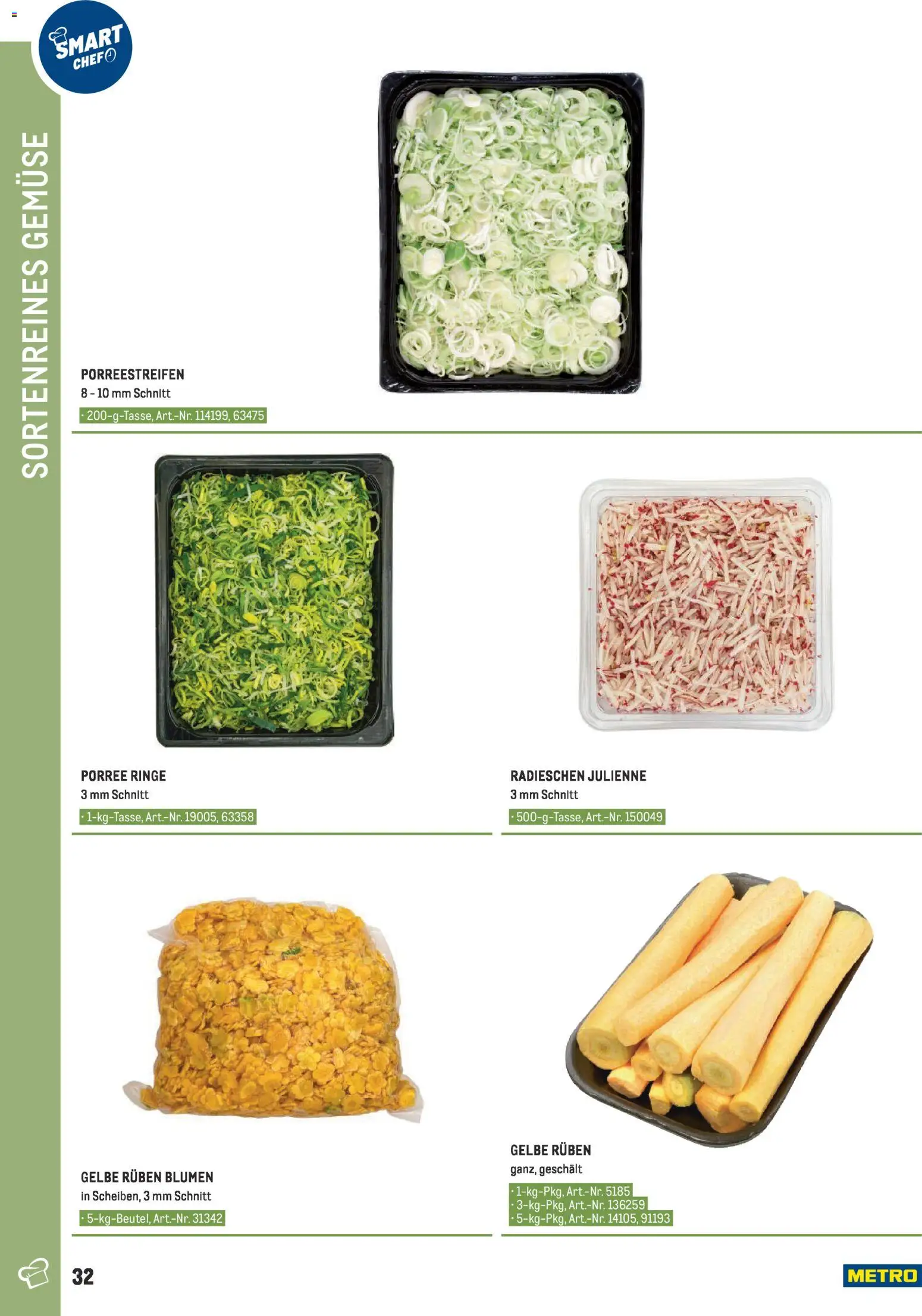 Metro angebote - Smart Chef Obst & Gemüse gültig ab 26.03.2026 | Seite: 32 | Produkte: Gemüse