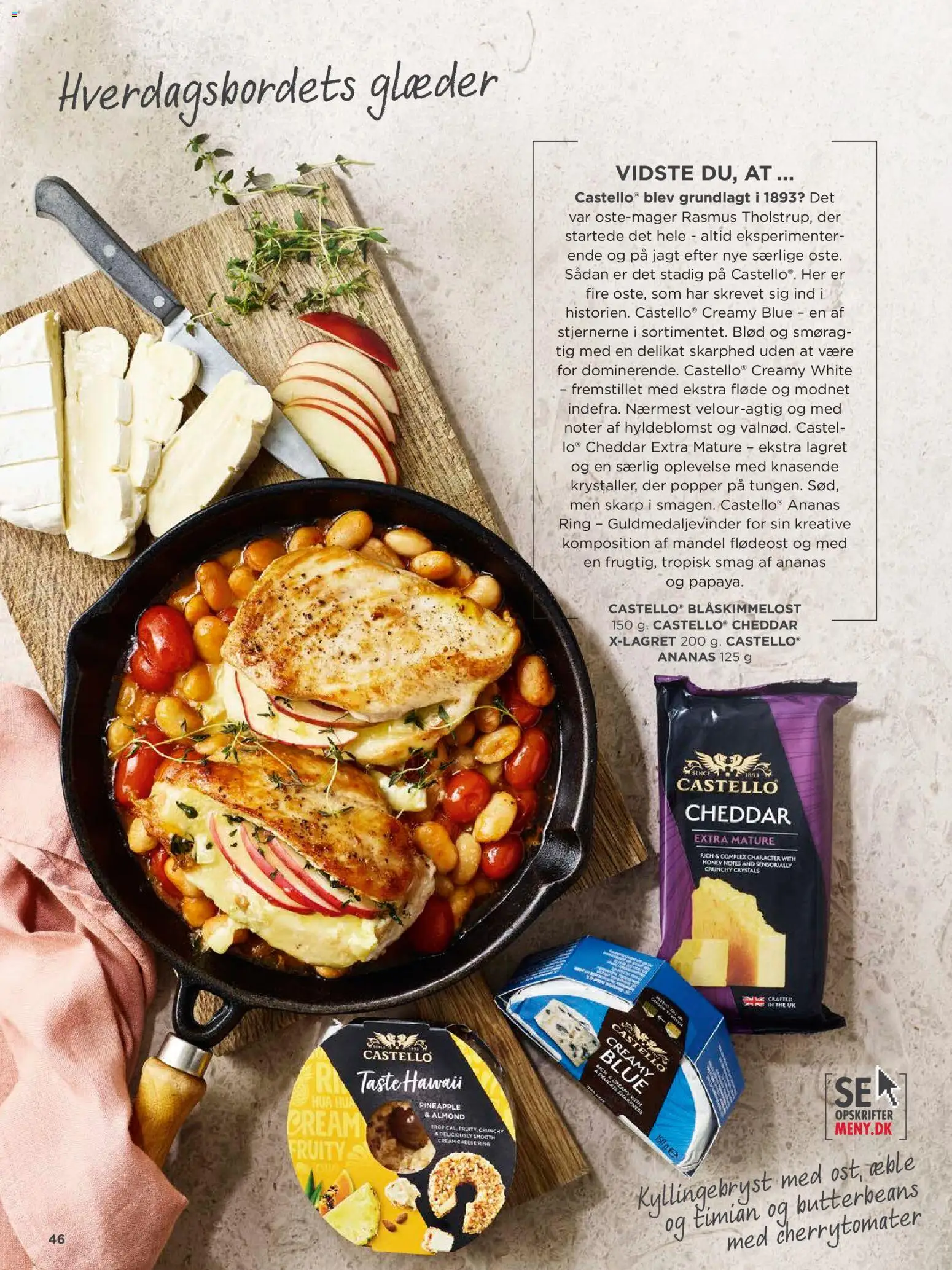 Meny tilbudsavis – gyldig fra 20.03.2026 | Side: 46 | Produkter: Cheddar, Flødeost, Cherrytomater, Timian