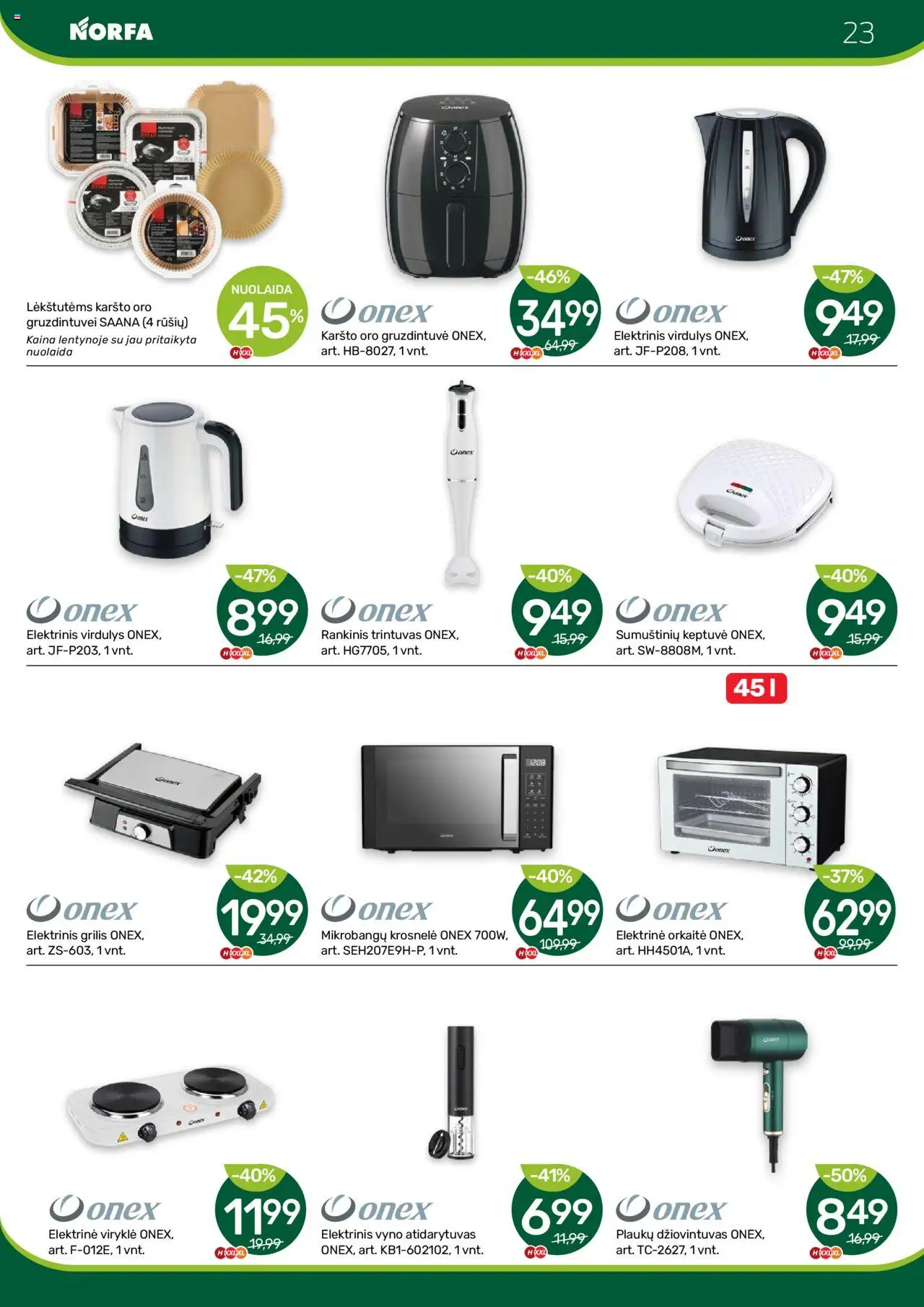 NORFA - Leidinys│galioja nuo 24.07.2025 | Puslapis: 23 | Prekių: Keptuvė, Viryklė, Grilis, Virdulys