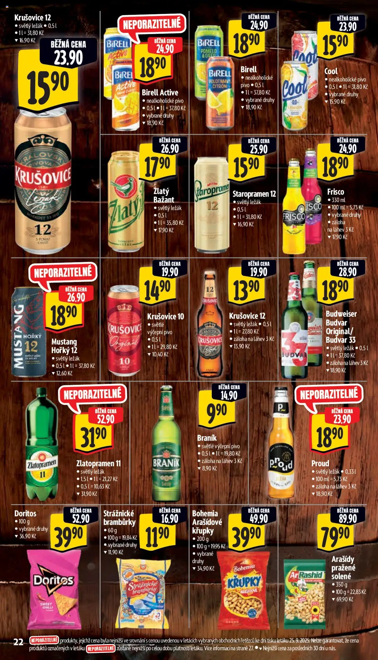 Albert leták - Supermarket od 01.10.2025 | Strana: 30 | Produkty: Bramburky, Braník, Budvar 33, Křupky