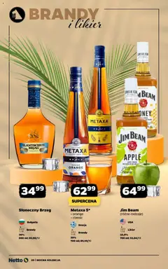 Netto gazetka - Mocna Kolekcja od 01.08.2025 | Strona: 20 | Produkty: Jim Beam, Metaxa