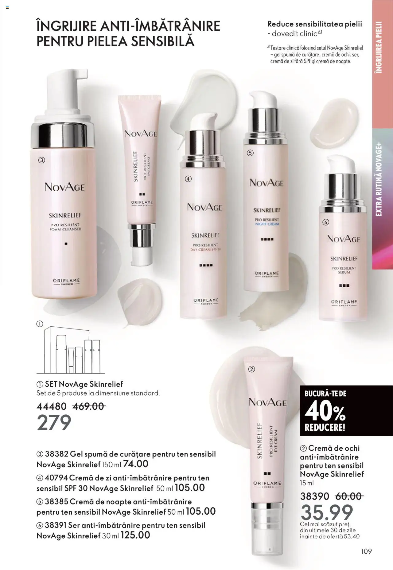 Noul catalog Oriflame – valabil de la 12.11.2025 | Pagină: 109 | Produse: Cremă de zi, Cremă de noapte, Cremă