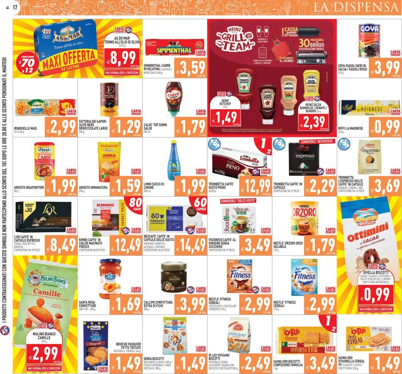 Volantino PIM Supermercati del 06.08.2025 | Pagina: 17 | Prodotti: Cereali, Limone, Mais, Macinato