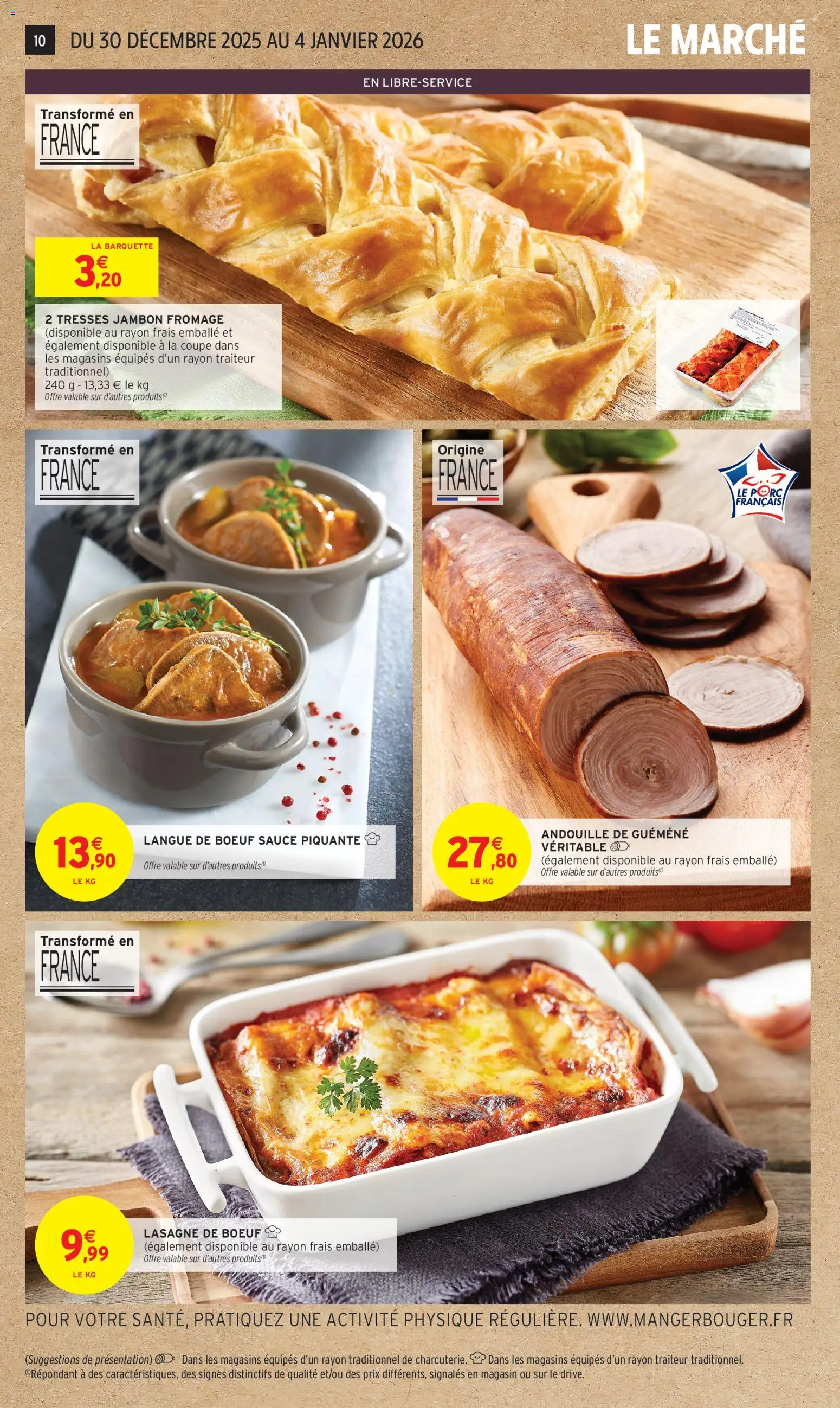 {H1} | Page: 10 | Produits: Langue de bœuf, Fromage, Jambon