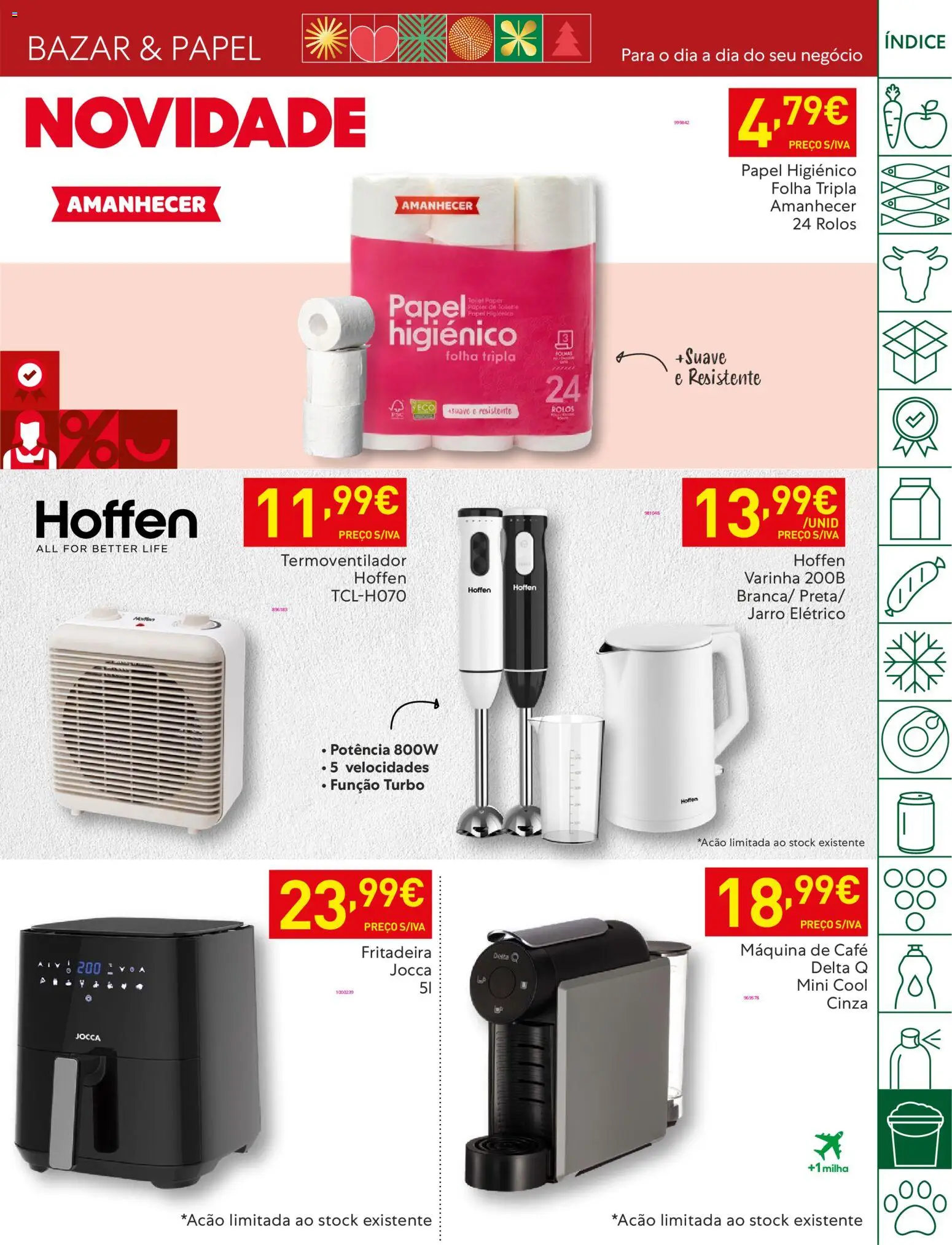 Recheio folheto │ válido de 25.12.2025 | Página: 51 | Produtos: Papel higiénico, Máquina de café, Delta q, Café