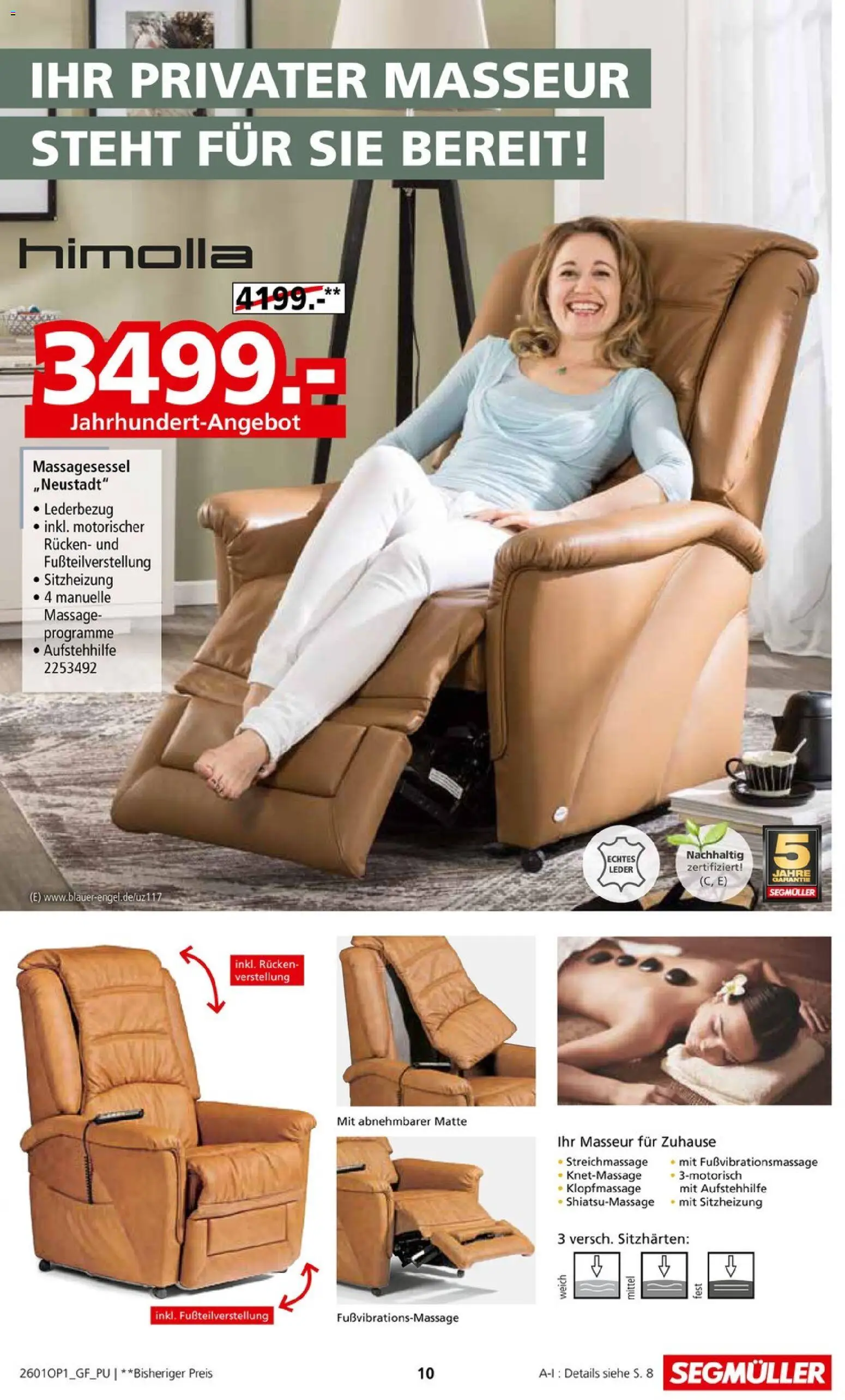 Segmüller Sessel Spezial – gültig ab 29.12.2025 | Seite: 10