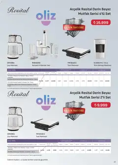 01.02.2026 tarihinden itibaren geçerli olan Arçelik kataloğu önizlemesi | Sayfa: 48 | Ürünler: Tost makinesi, Blender, Toplar, Çay