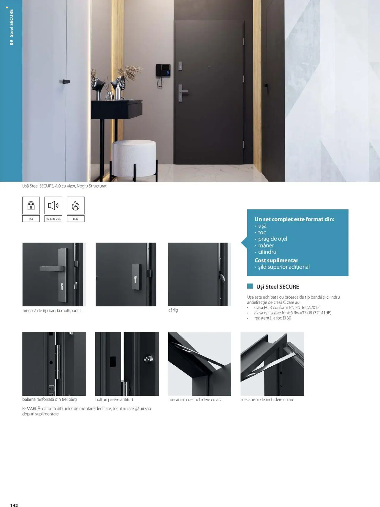 Noul catalog Proges – valabil de la 01.05.2025 | Pagină: 142 | Produse: Mâner, Ușă