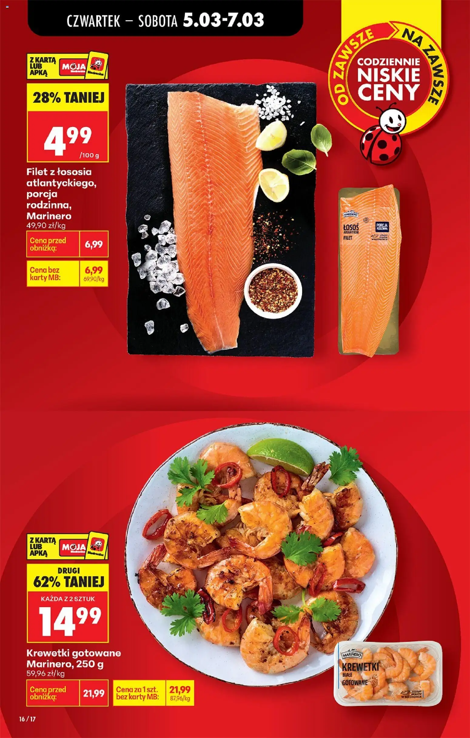 Biedronka Polsko leták - Codziennie niskie ceny od 05.03.2026 | Strana: 20 | Produkty: Losos, Filet, Karty