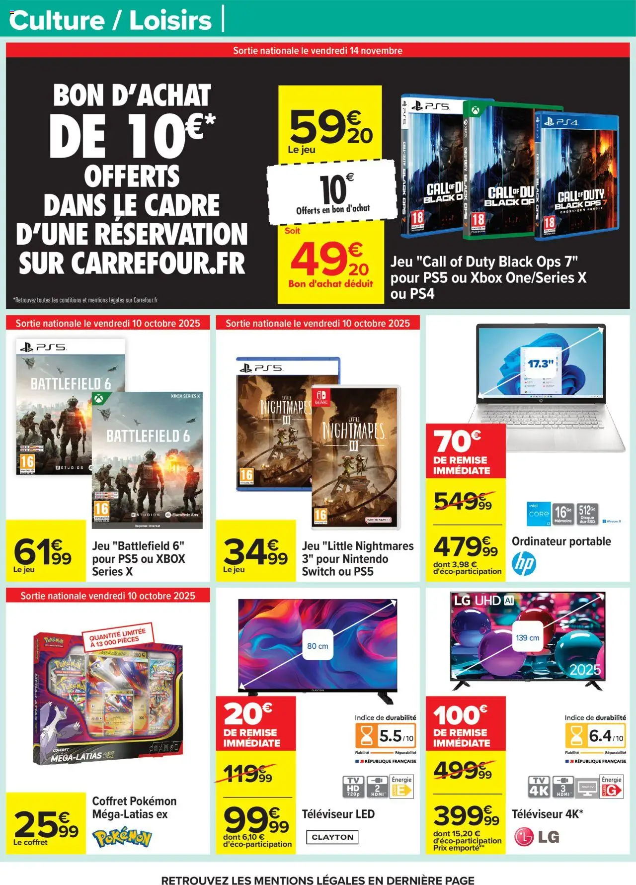 {H1} | Page: 54 | Produits: Disque dur, Ordinateur portable, Televiseur, Cadre