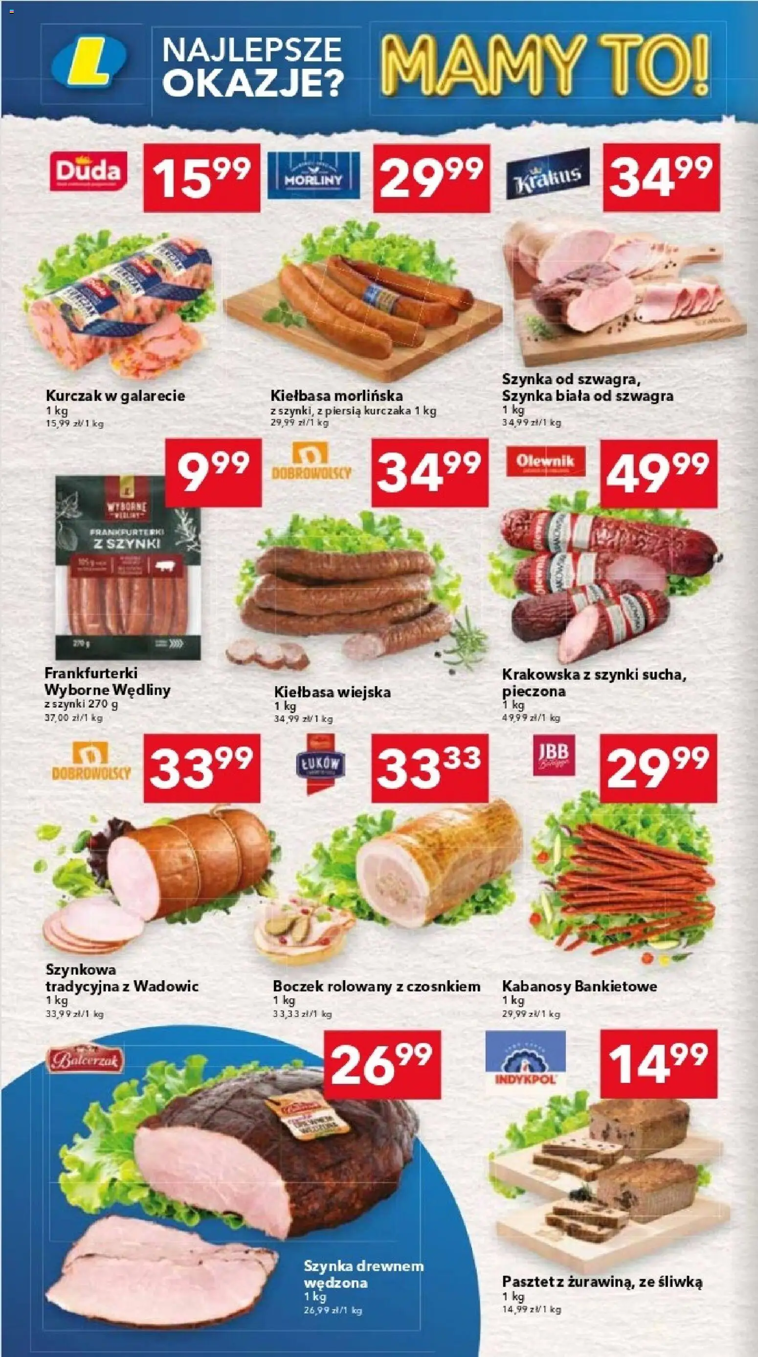 Lewiatan gazetka - Warszawa od 29.01.2026 | Strona: 2 | Produkty: Kiełbasa, Kurczak, Kabanosy, Boczek