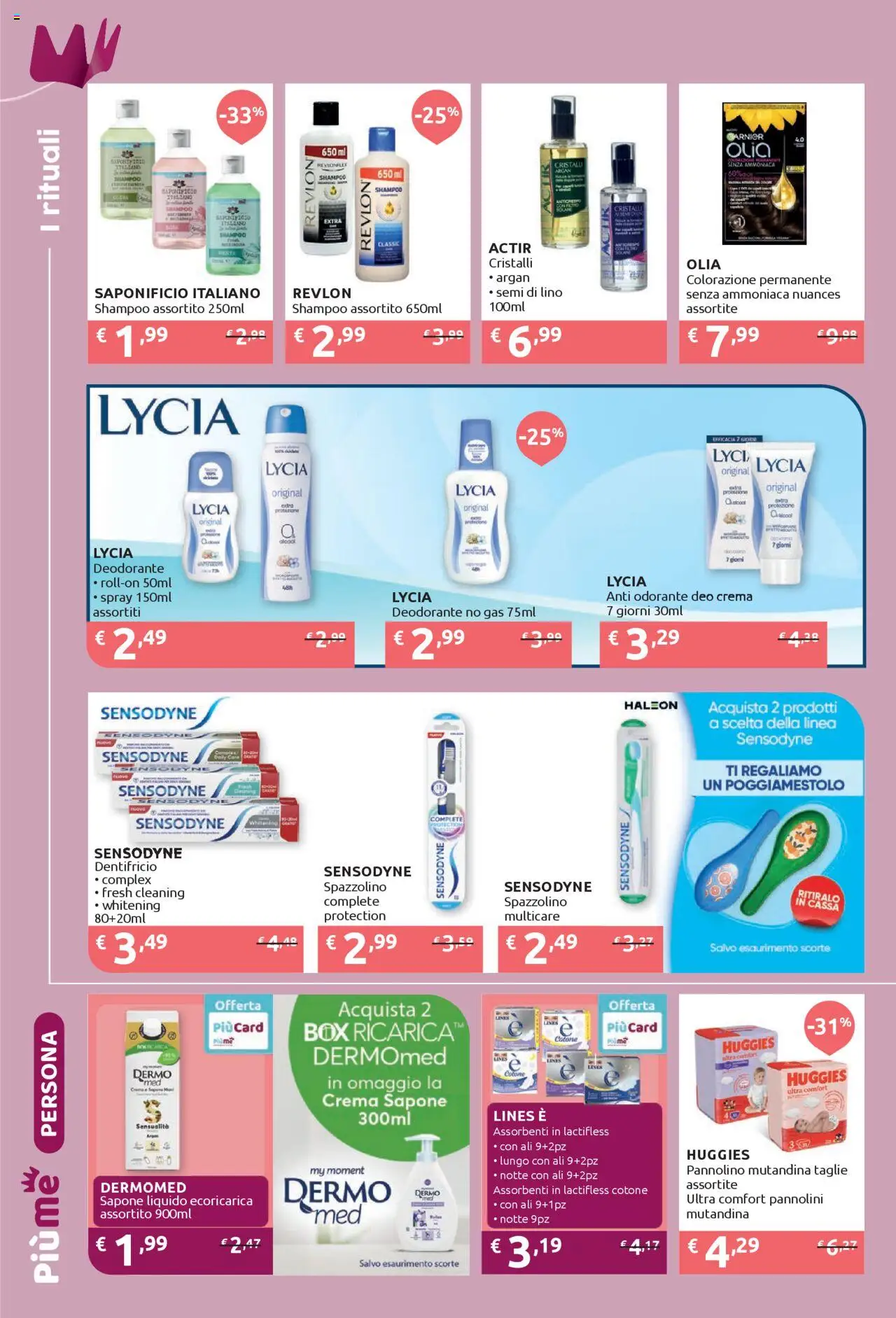 Volantino IperSoap del 04.08.2025 | Pagina: 16 | Prodotti: Pannolini, Deodorante, Dentifricio, Olio
