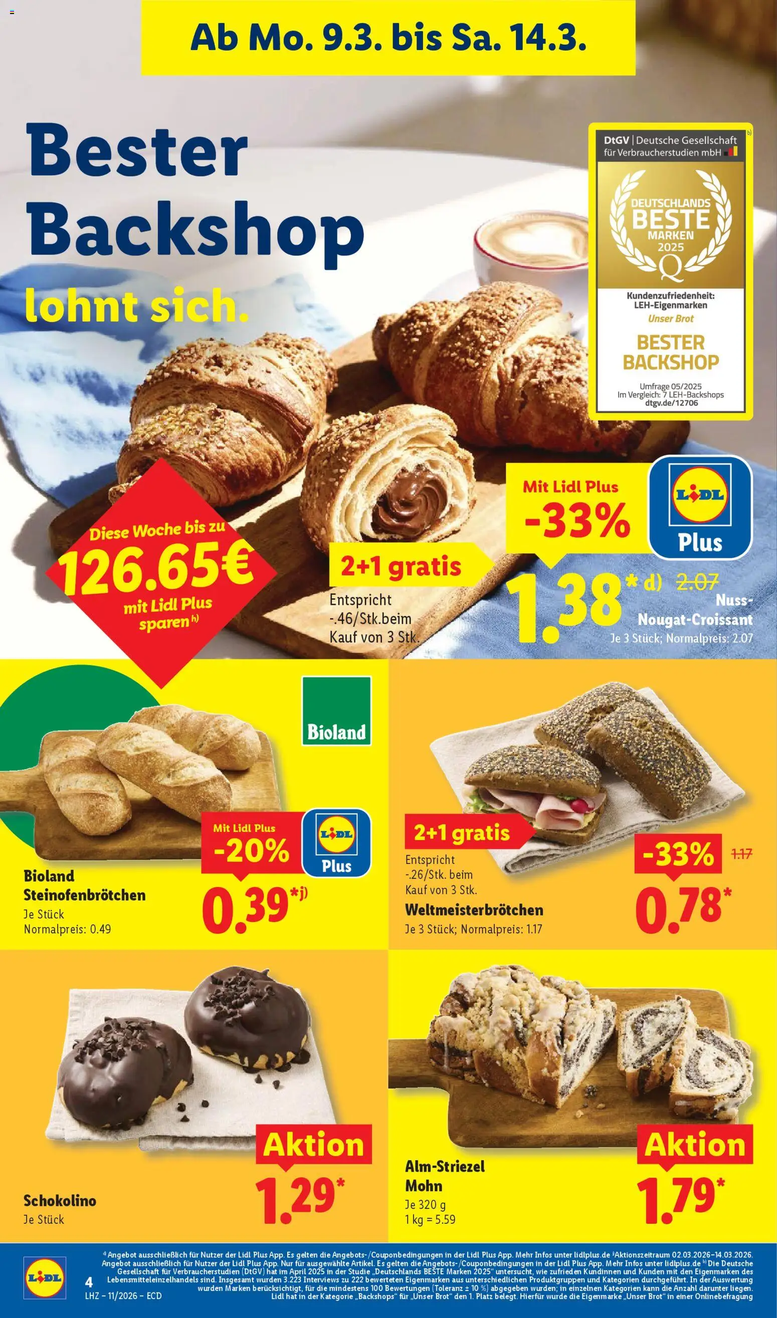 Lidl Prospekt – gültig ab 09.03.2026 | Seite: 10 | Produkte: Brot