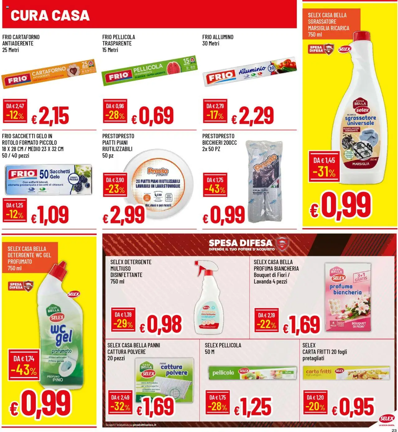 Volantino Galassia del 21.08.2025 | Pagina: 23 | Prodotti: Sgrassatore, Pellicola, Lavanda, WC